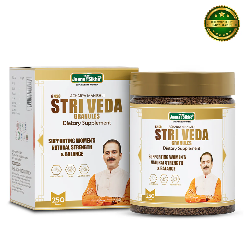 Acharya Manish Ji Stri Veda Granules for Women | Ayurvedic Women Wellness Supplement | With Shatavari, Bhumi Amla, Kesar | For Natural Strength & Balance - Image 2