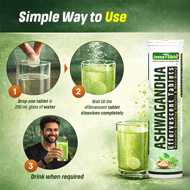 Ashwagandha Effervescent Tablets | For Daily Energy, Focus & Sleep Routine - Image 5