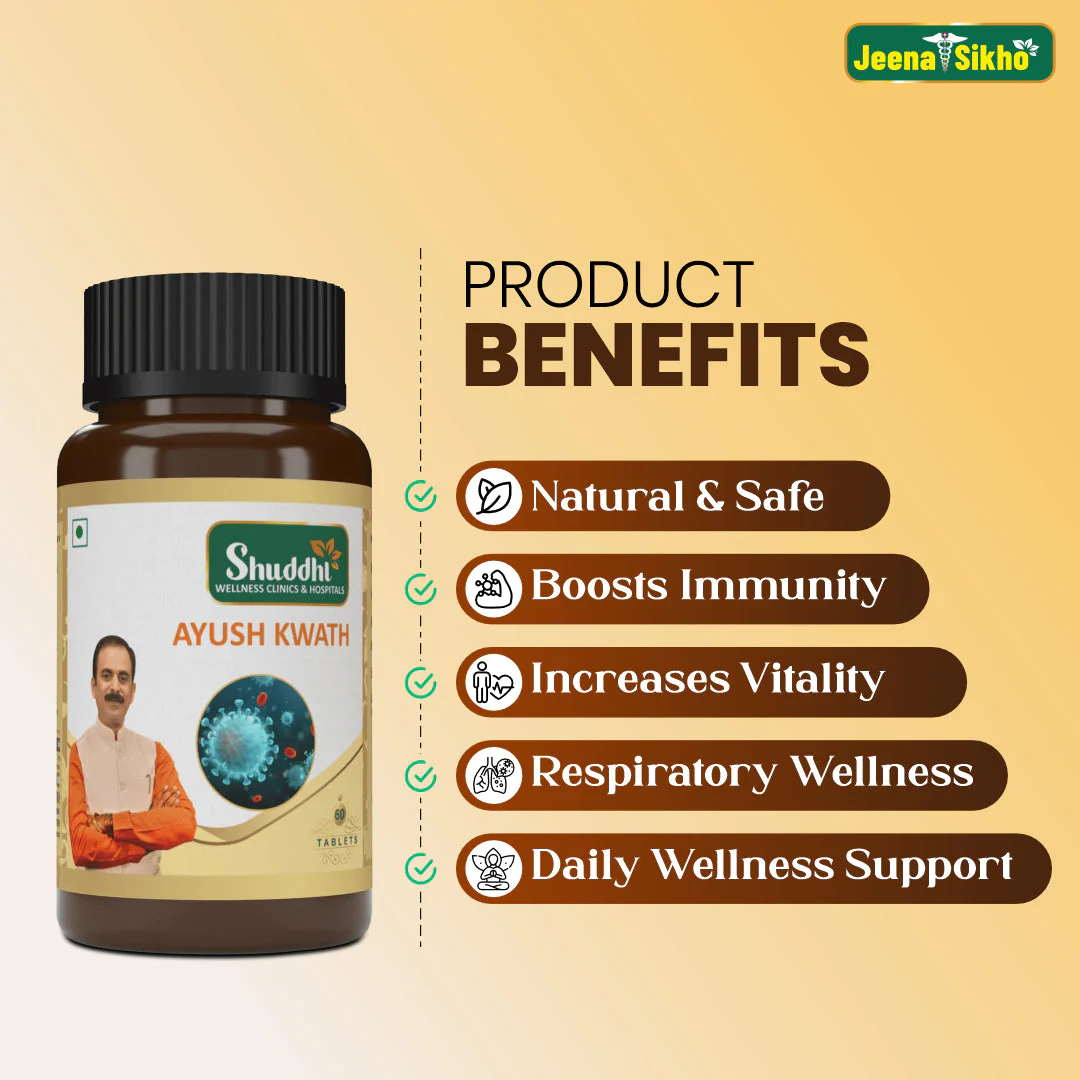 Ayush Kwath Tablets | Ayurvedic Immunity & Respiratory Wellness Support | Daily Herbal Defence Formula