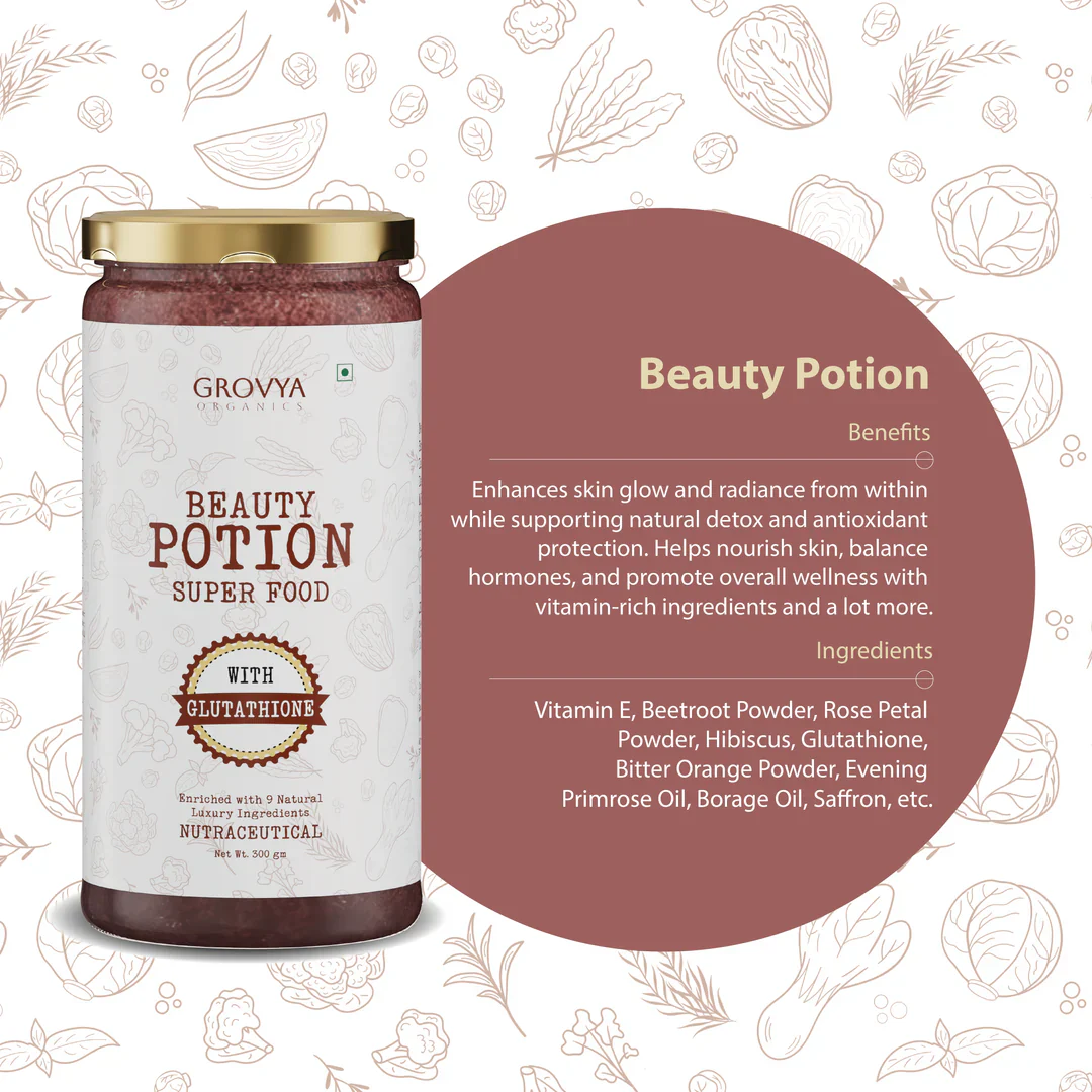 Beauty Potion Super Food | With Glutathione, Vitamin B3 & Botanical Extracts | Daily Skin Nutrition & Radiance Support - Image 4