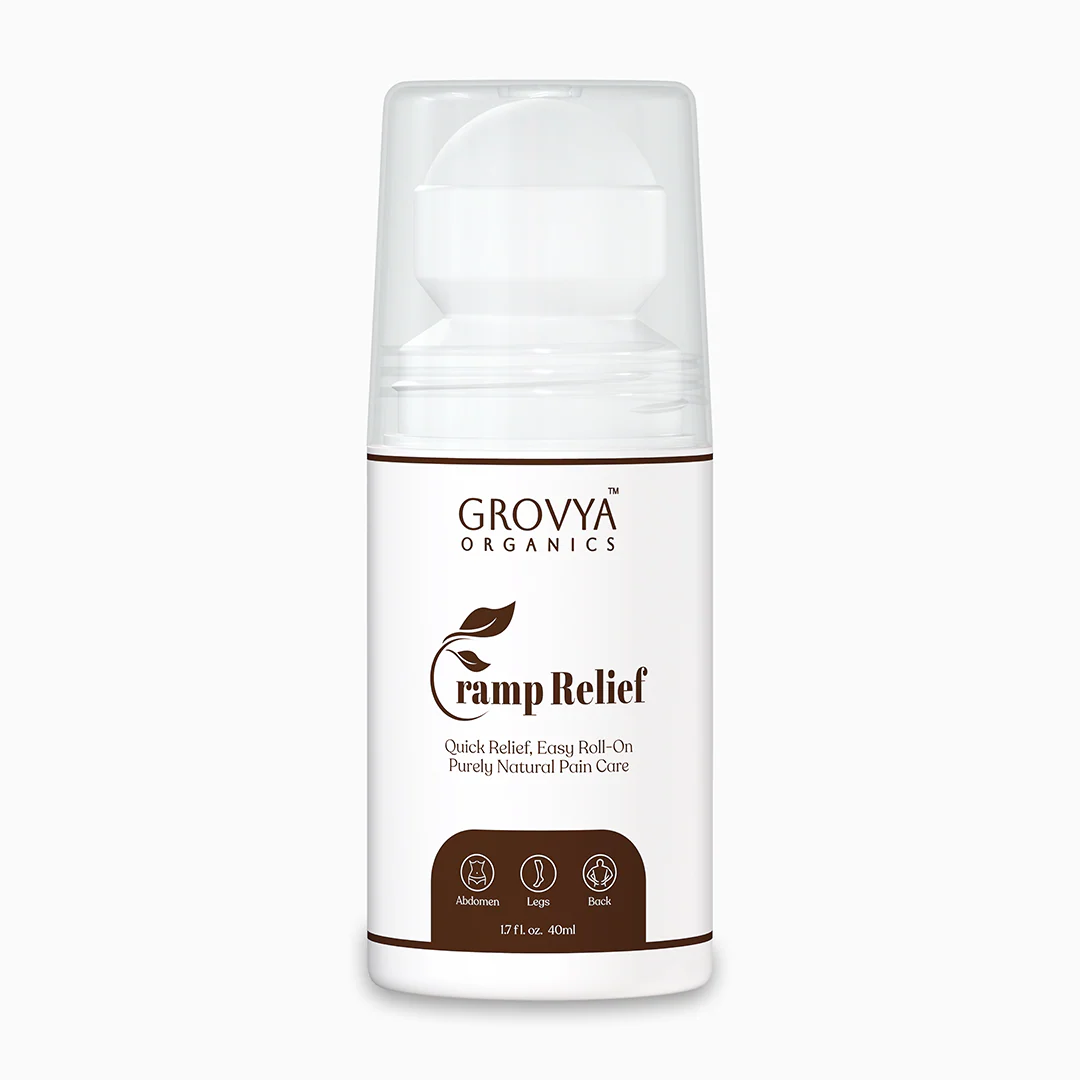 Cramp Relief Roll-On | Herbal Roll-On with Peppermint, Eucalyptus & Clove Oils | Easy Roll-On for Abdomen, Legs & Back | Fast-Absorbing & Non-Sticky Formula, 40 ml - Image 2