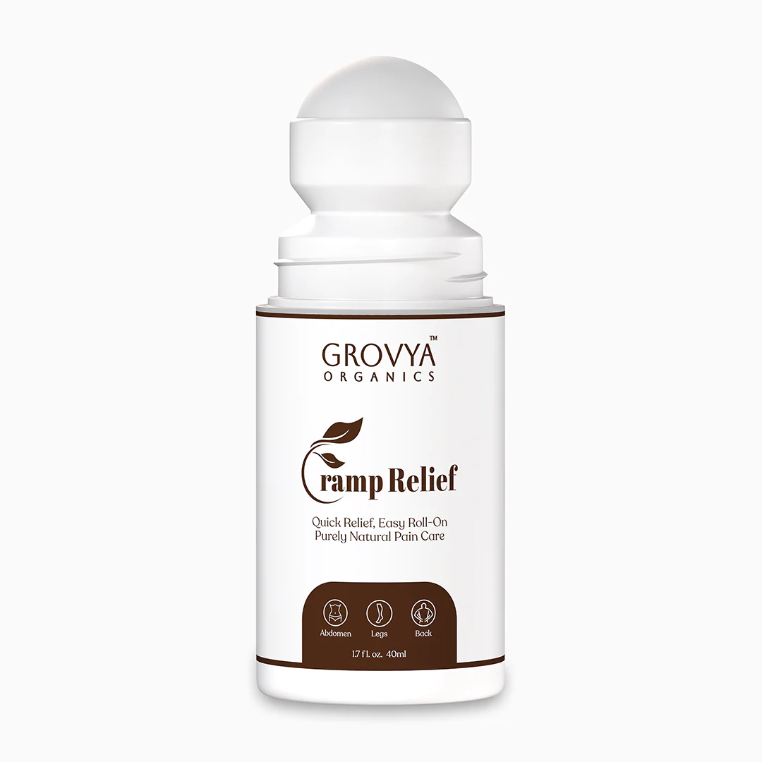 Cramp Relief Roll-On | Herbal Roll-On with Peppermint, Eucalyptus & Clove Oils | Easy Roll-On for Abdomen, Legs & Back | Fast-Absorbing & Non-Sticky Formula, 40 ml - Image 3