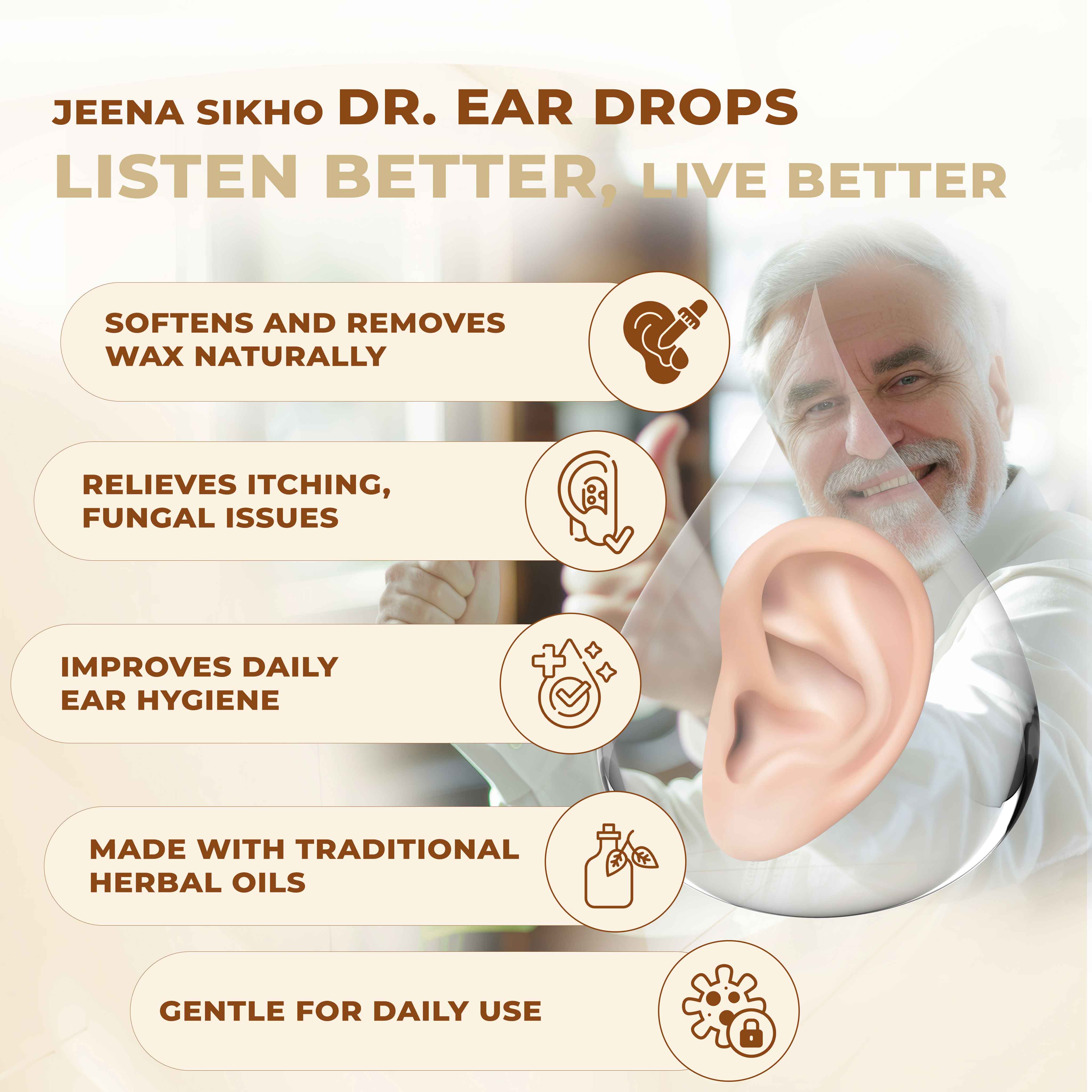 Dr. Ear Power | Ayurvedic Ear Drops for Wax, Itching, Pain & Hygiene - Image 3