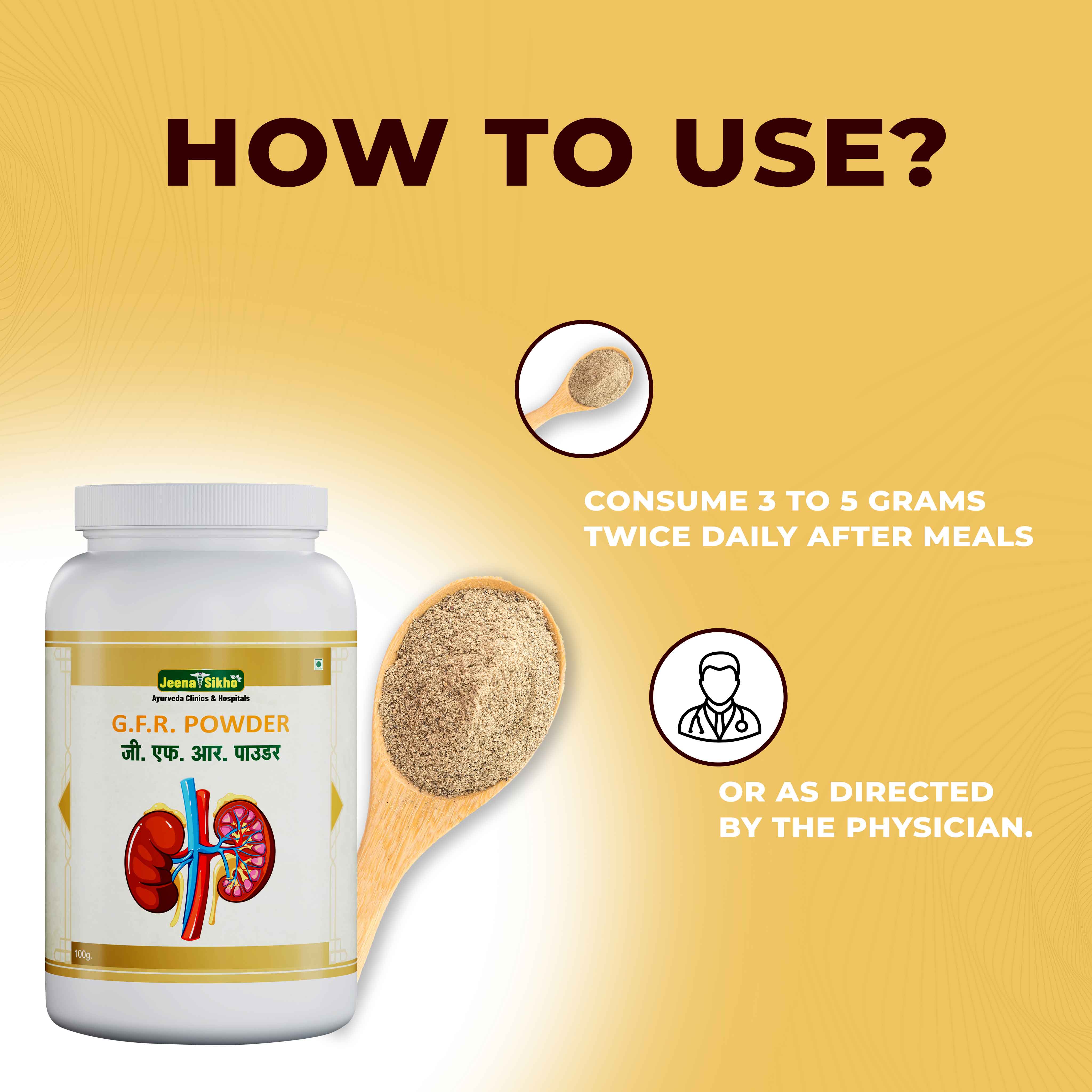 GFR Powder | Ayurvedic Herbal Kidney Care Powder for Detox, Urinary Balance & Energy Support - Image 4