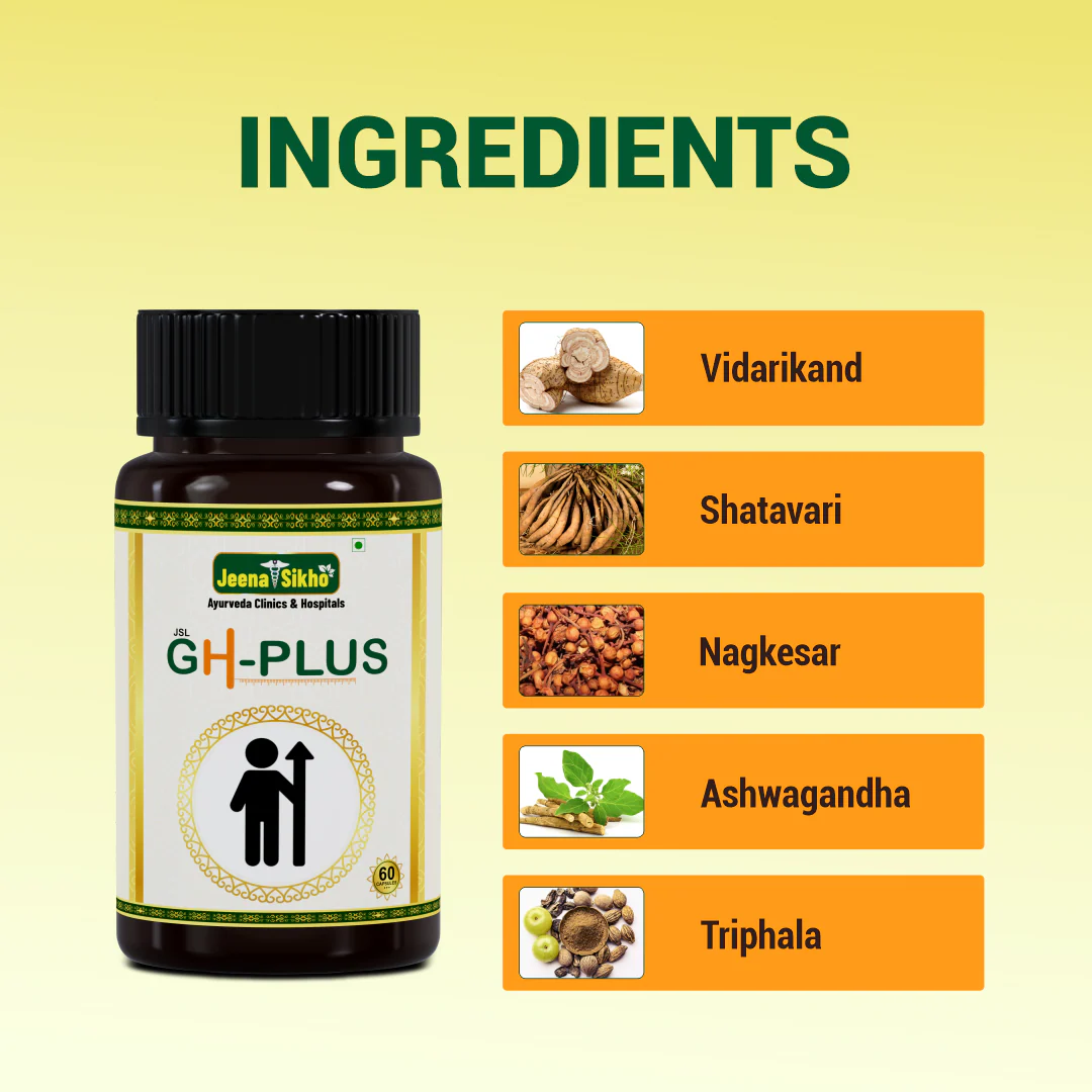 GH-PLUS Capsules | Ayurvedic Height Growth & Bone Development Support - Image 3