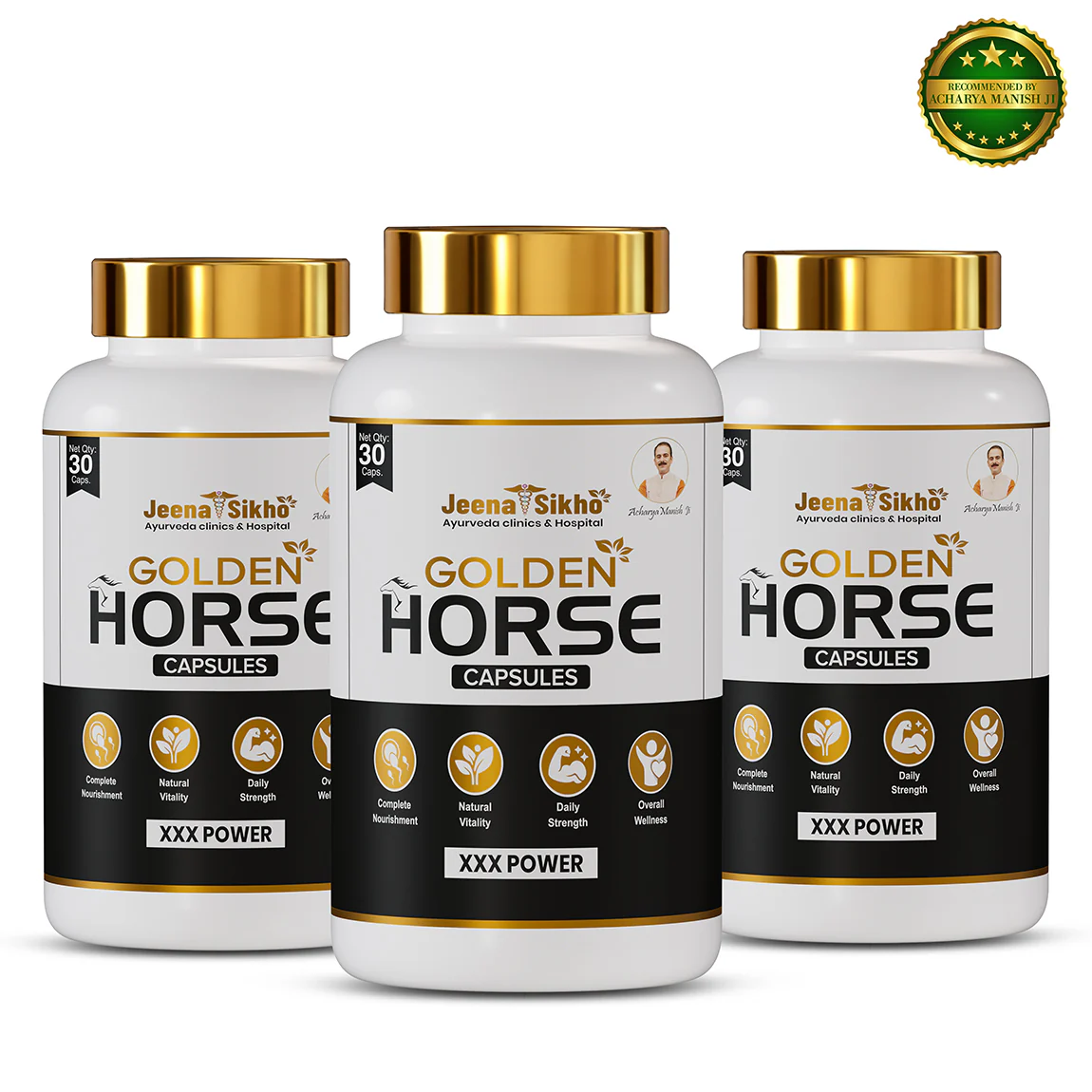 Golden Horse Capsules | Ayurvedic Herbal Vitality Supplement for Men | Support Natural Energy, Strength & Stamina - Image 11