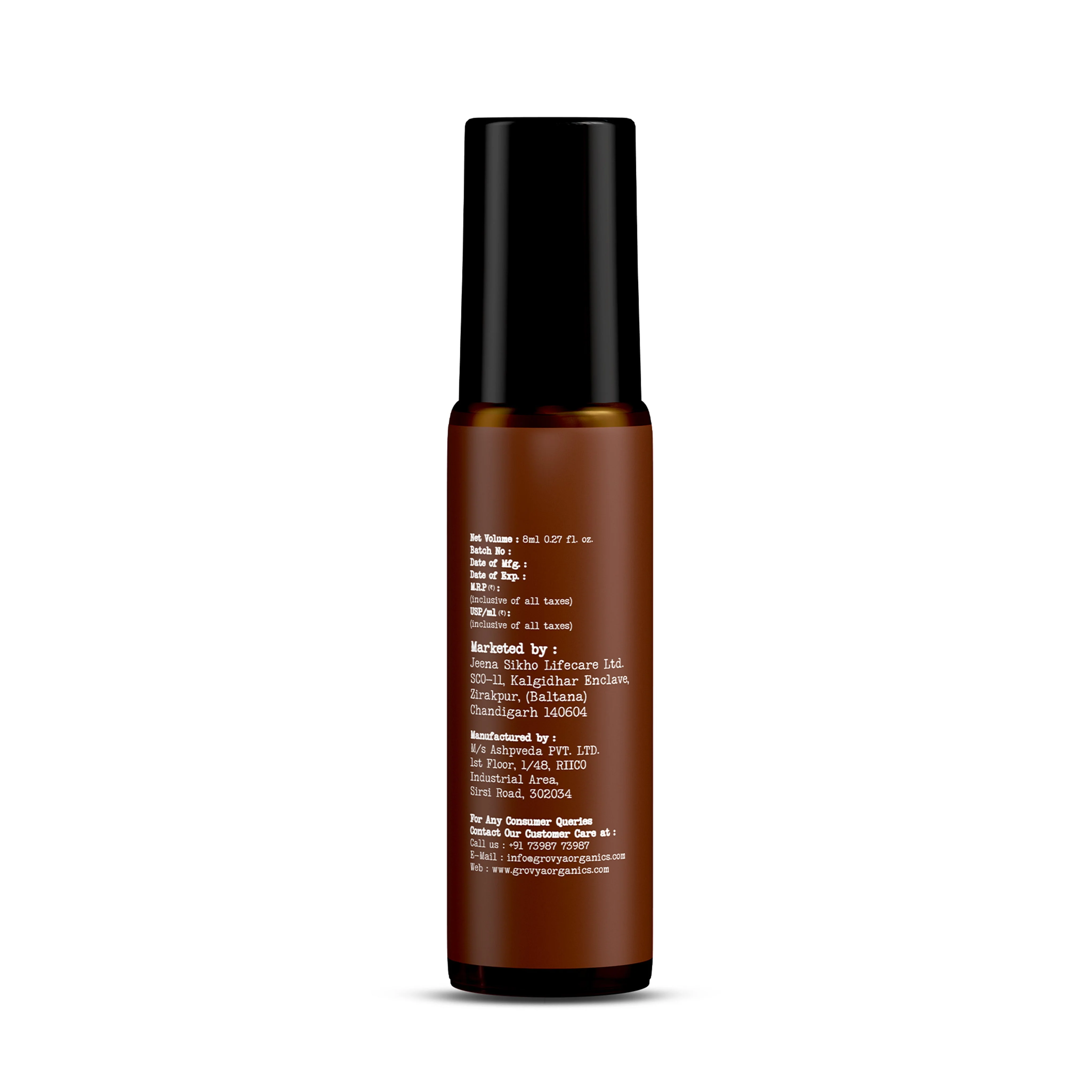 Grovya Organics Aura Divine Musk Roll-On | Soft Musk Perfume Oil with Botanical Accords & Essential Oils | Alcohol-Free Long-Lasting Fragrance - Image 4