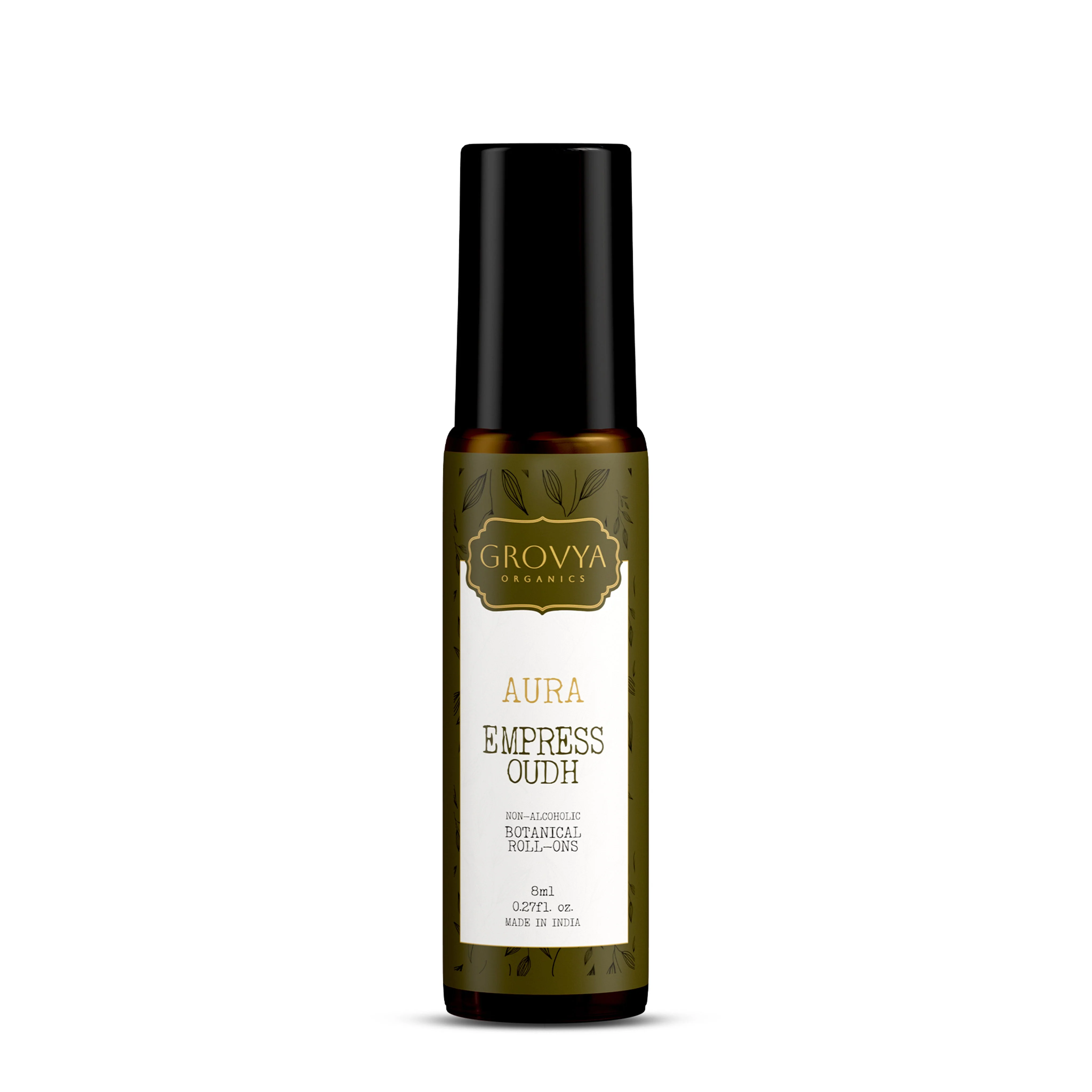 Grovya Organics Aura Empress Oudh Roll-On | Natural Oudh Perfume Oil | Alcohol-Free, Long-Lasting Fragrance for Men & Women - Image 3