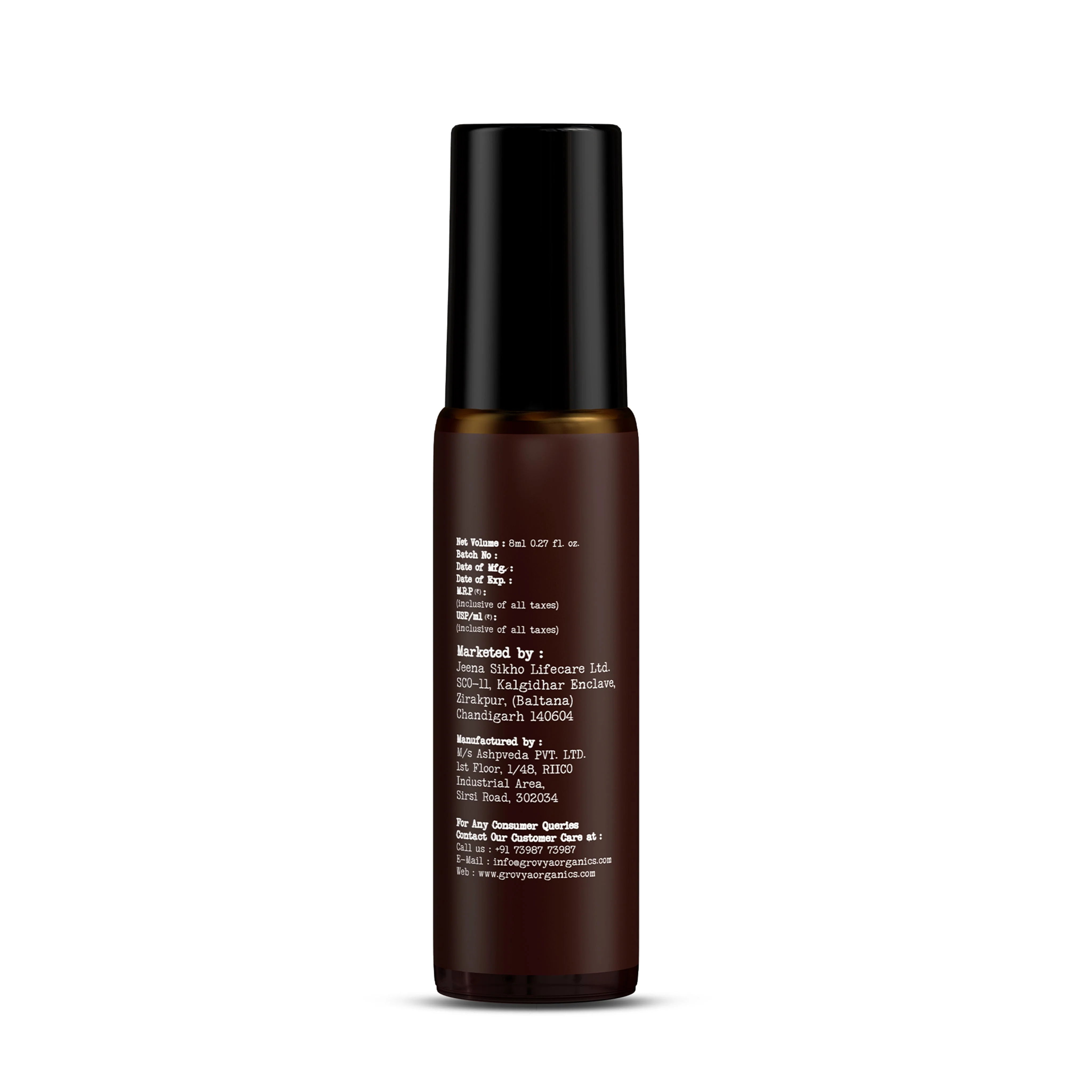Grovya Organics Aura Golden Dew Roll-On | Natural Floral Perfume Oil with Rose & Mimosa | Alcohol-Free Long-Lasting Fragrance - Image 5