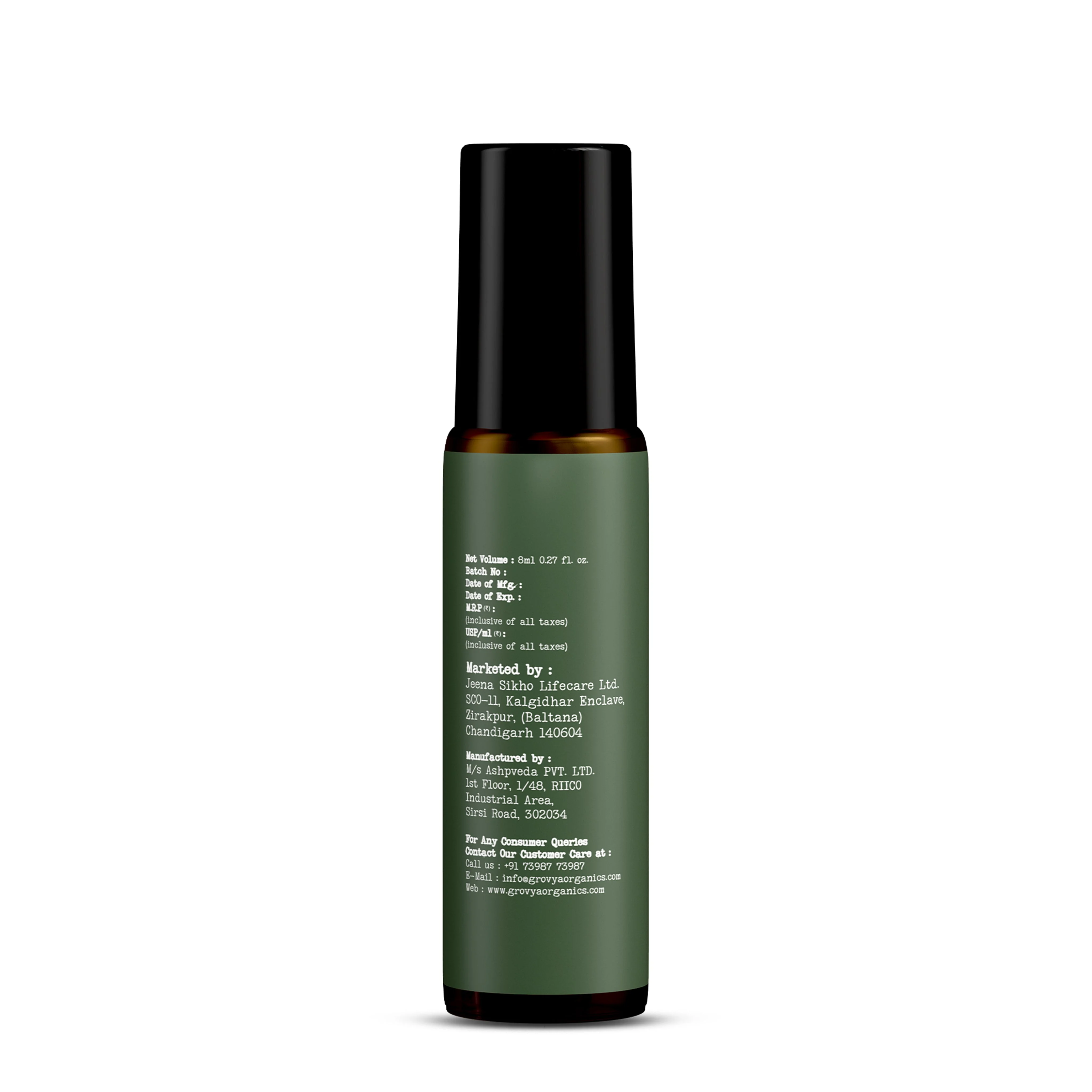 Grovya Organics Aura Tranquil Halo Roll-On | Soothing Natural Perfume Oil with Aroma Compounds & Essential Oils | Alcohol-Free Long-Lasting Fragrance - Image 7