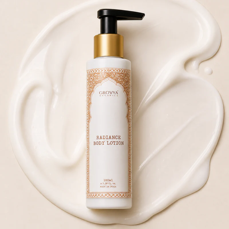 Radiance Body Lotion | Ayurvedic Body Lotion with Almond, Wheatgerm, Mulberry, Ricebran, Jasmine & Mogra Extracts | Herbal Body Care Lotion - Image 6