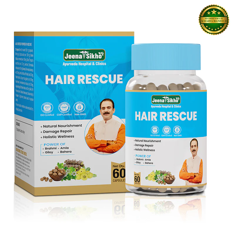 Hair Rescue Capsules | Ayurvedic Support for Hair Fall, Dandruff, Scalp Health & Premature Graying - Image 2