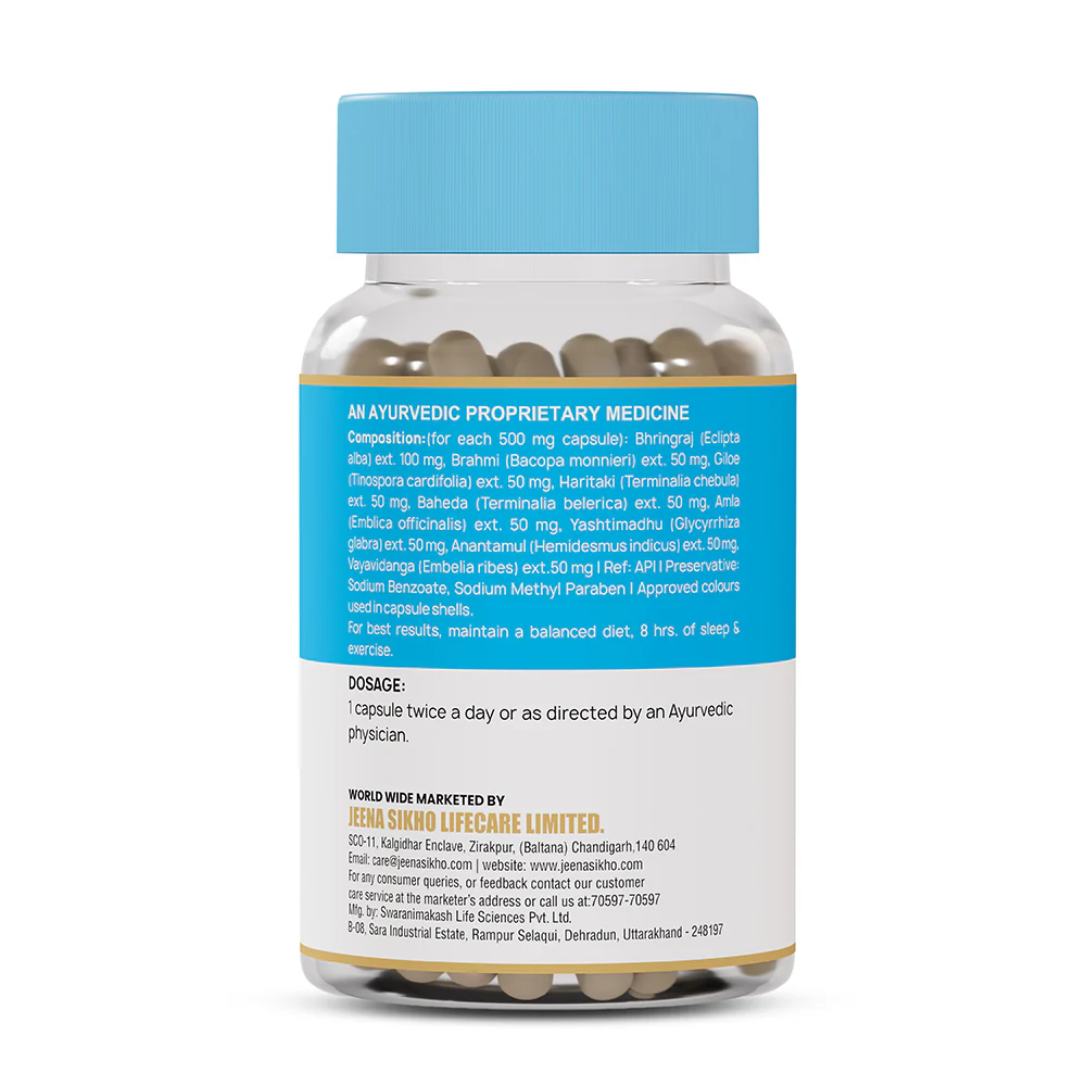Hair Rescue Capsules | Ayurvedic Support for Hair Fall, Dandruff, Scalp Health & Premature Graying - Image 6