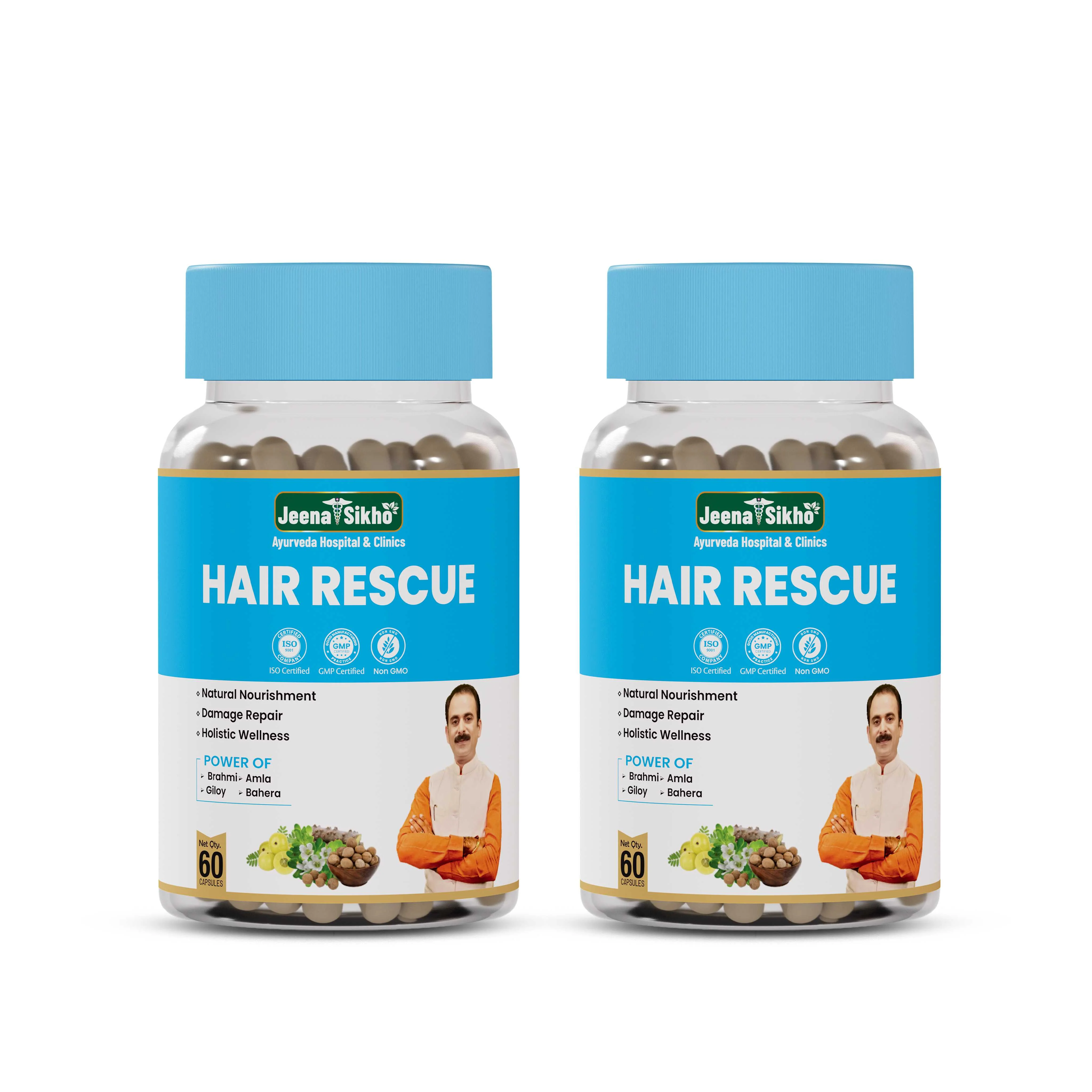 Hair Rescue Capsules | Ayurvedic Support for Hair Fall, Dandruff, Scalp Health & Premature Graying - Image 9