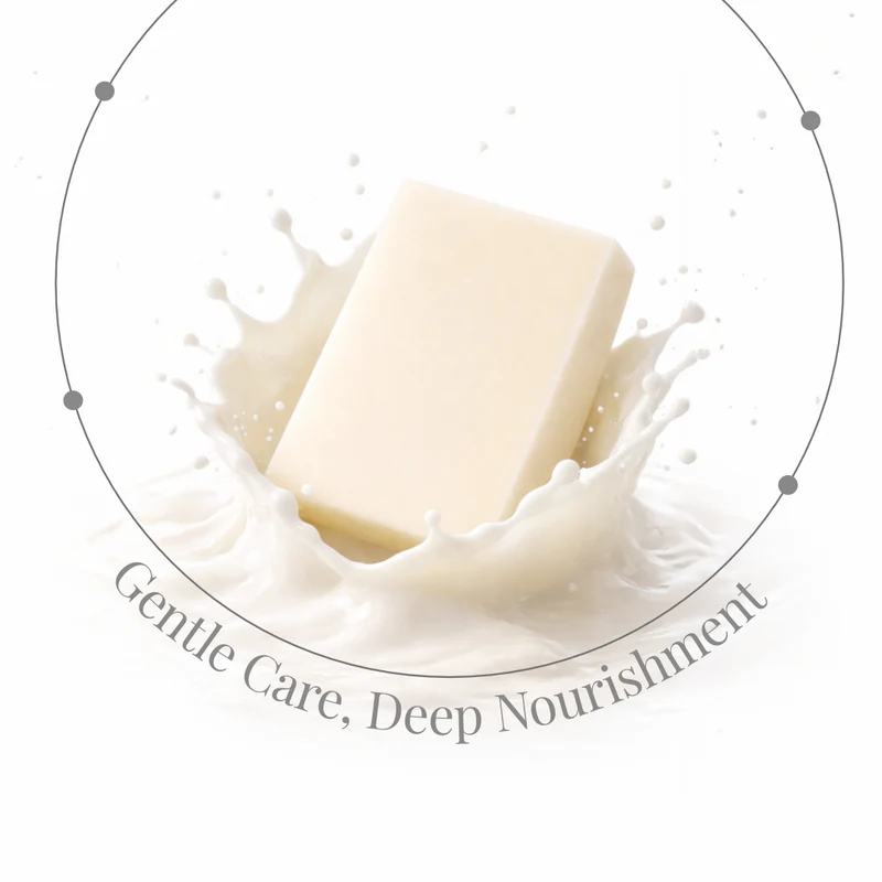 Handmade Pure Goat Milk Bar | Luxury Ayurvedic Soap for Soft, Nourished & Smooth Skin - Image 3