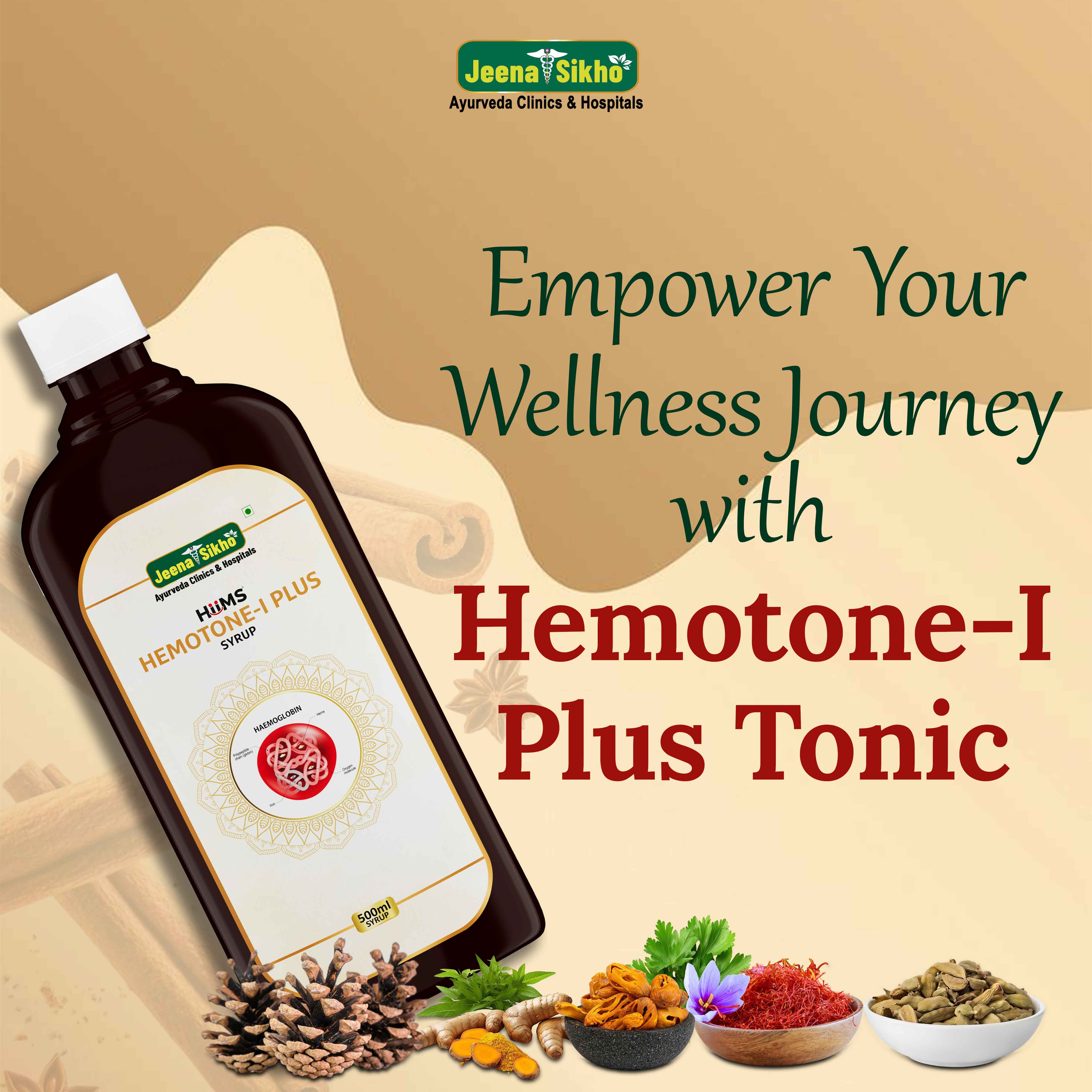 Hemotone-I Plus Syrup | Ayurvedic Hemoglobin & Blood Health Support