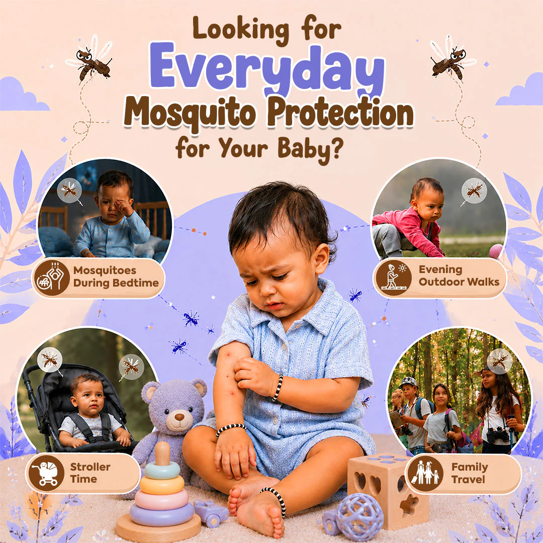 Anti-Mosquito Body Roll-On | Herbal Mosquito Repellent for Babies Aged 3+ Months | With Citronella, Lemongrass & Peppermint Oils | 40 ml - Image 4