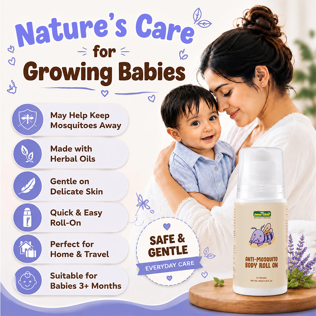 Anti-Mosquito Body Roll-On | Herbal Mosquito Repellent for Babies Aged 3+ Months | With Citronella, Lemongrass & Peppermint Oils | 40 ml - Image 5