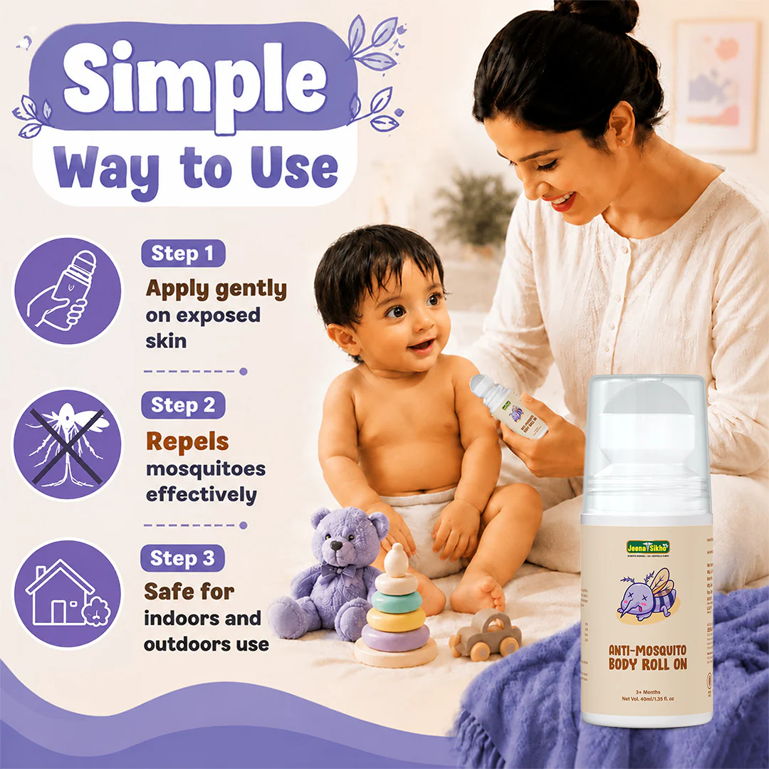 Anti-Mosquito Body Roll-On | Herbal Mosquito Repellent for Babies Aged 3+ Months | With Citronella, Lemongrass & Peppermint Oils | 40 ml - Image 6