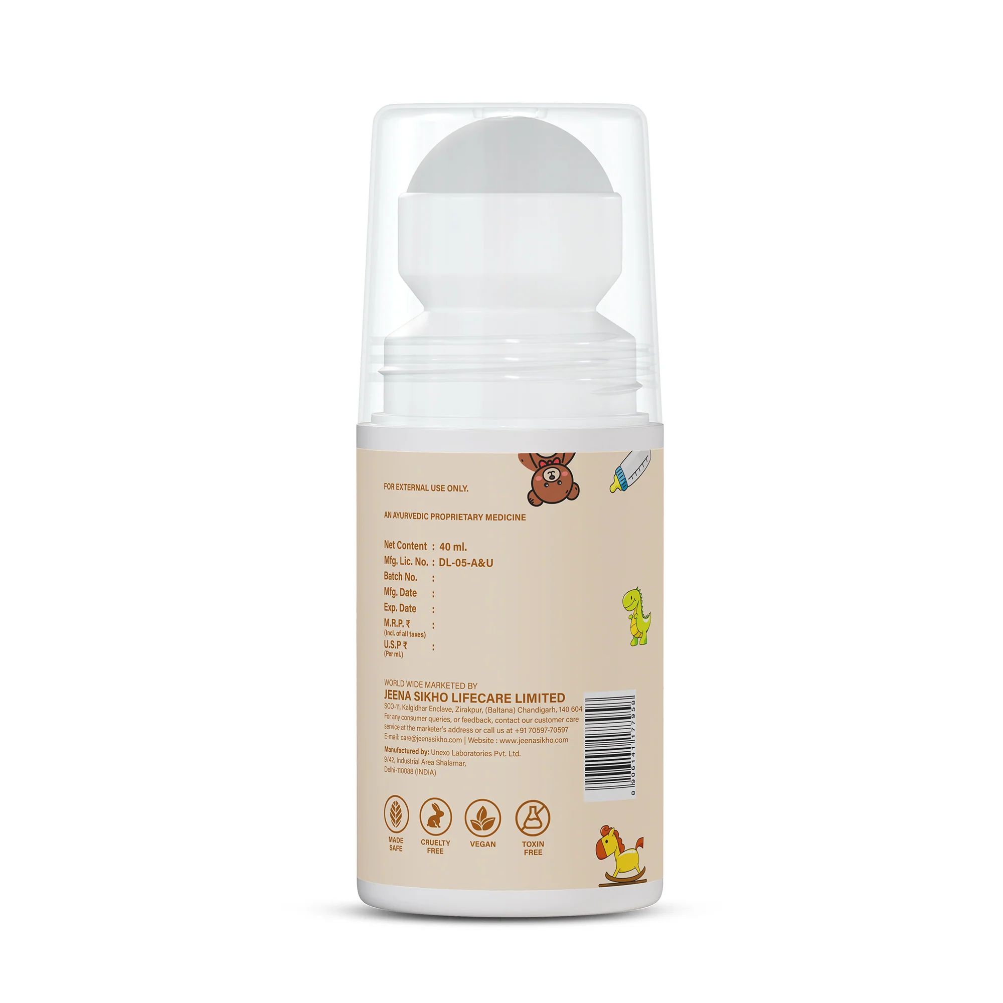 Anti-Mosquito Body Roll-On | Herbal Mosquito Repellent for Babies Aged 3+ Months | With Citronella, Lemongrass & Peppermint Oils | 40 ml - Image 9