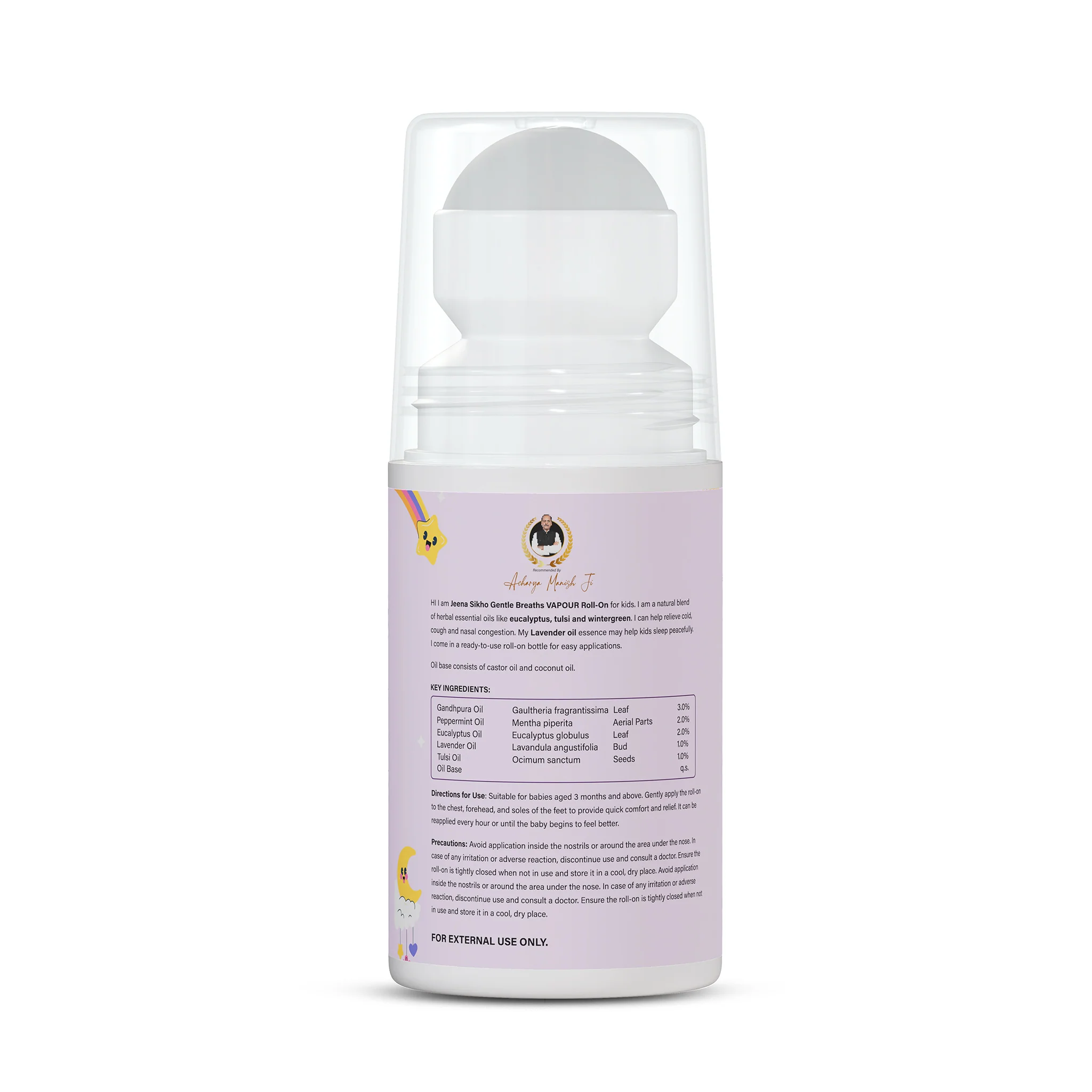Breathe Easy Vapour Roll-On For Kids | Natural Ayurvedic Cold Weather Roll-On with Eucalyptus & Lavender Oil | 40ml - Image 8
