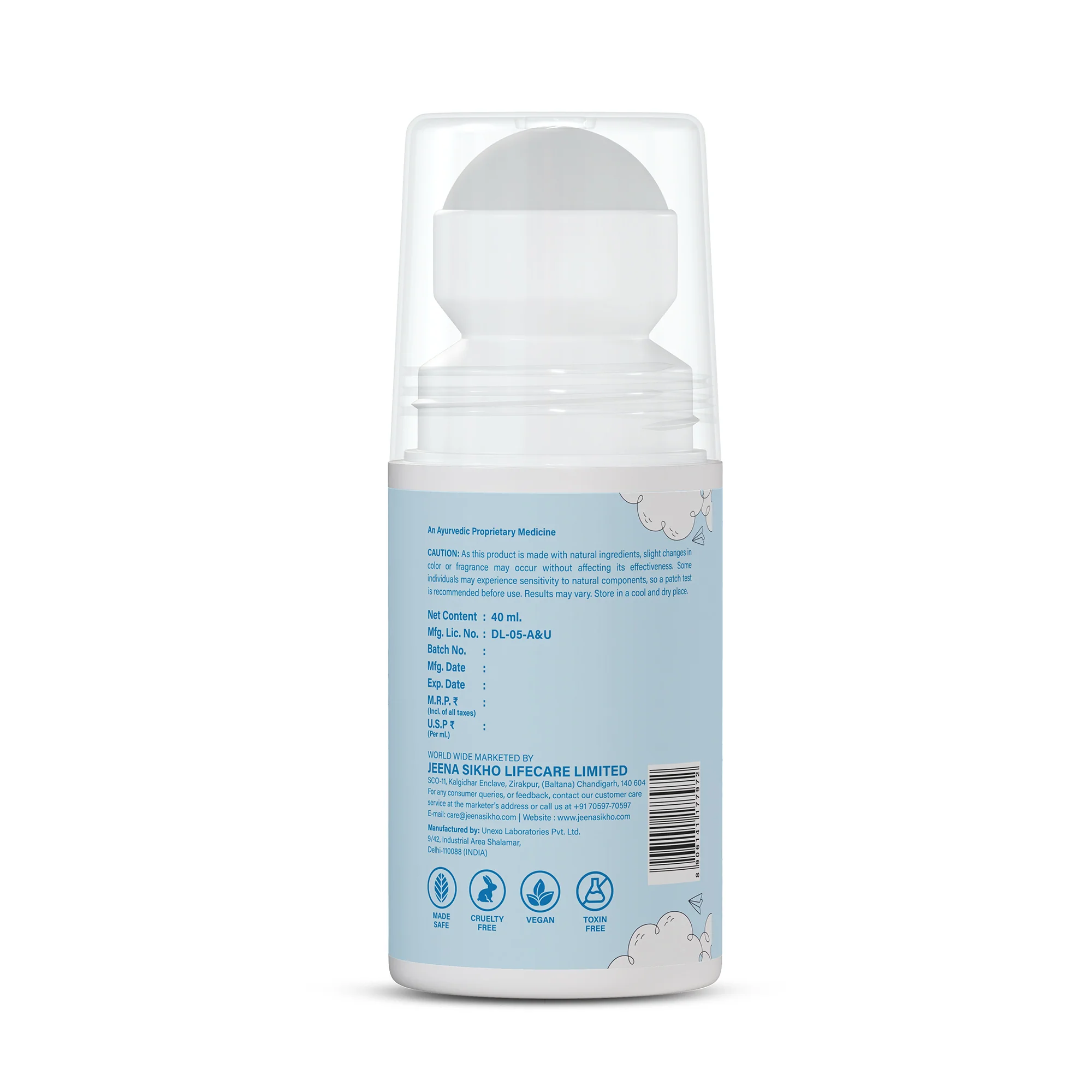 Easy Tummy Roll On | Ayurvedic Baby Roll On with Hing, Saunf & Peppermint Oils | Gentle Baby Tummy Massage Oil for Colic, Gas & Bloating Comfort, 40 ml - Image 9