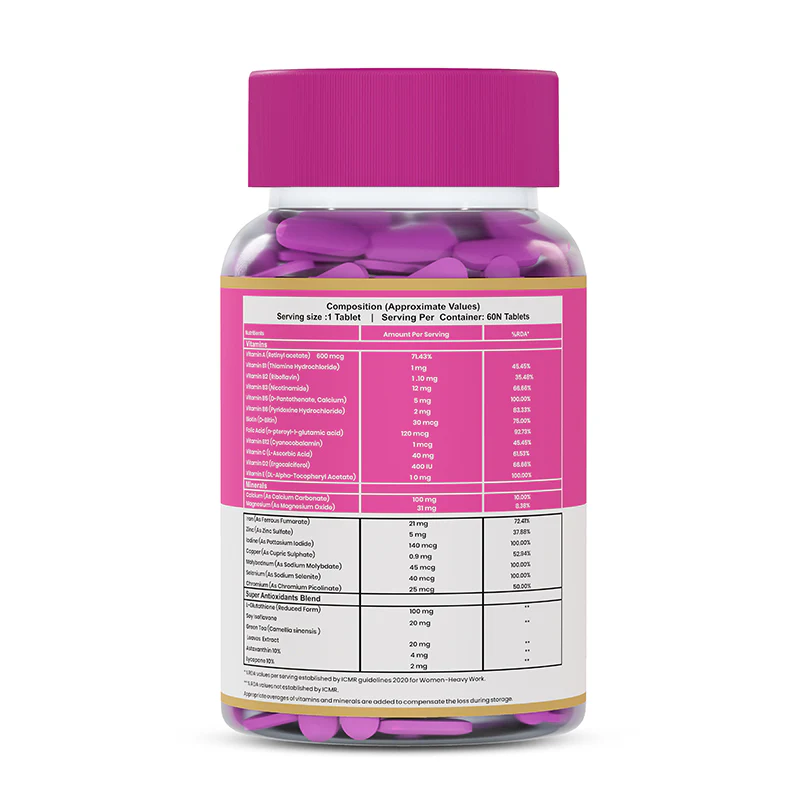Multivitamin for Men & Women | Daily Multivitamin Tablets with Vitamins, Minerals & Herbal Extracts | Supports Energy, Immunity, Bones, Hair & Overall Wellness - Image 8