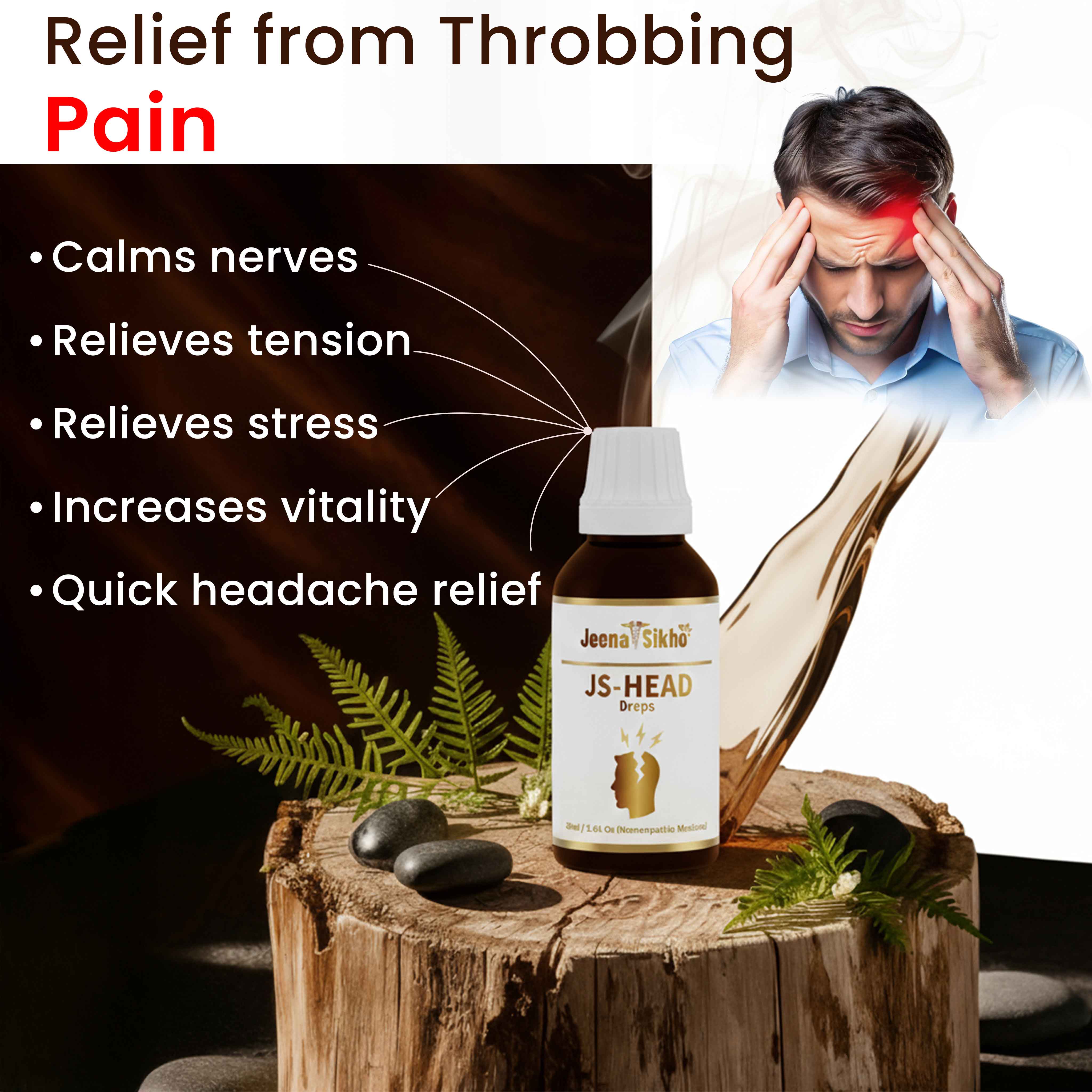 JSHead Drop | Support Headache, Stress & Weak Nerves - Image 3