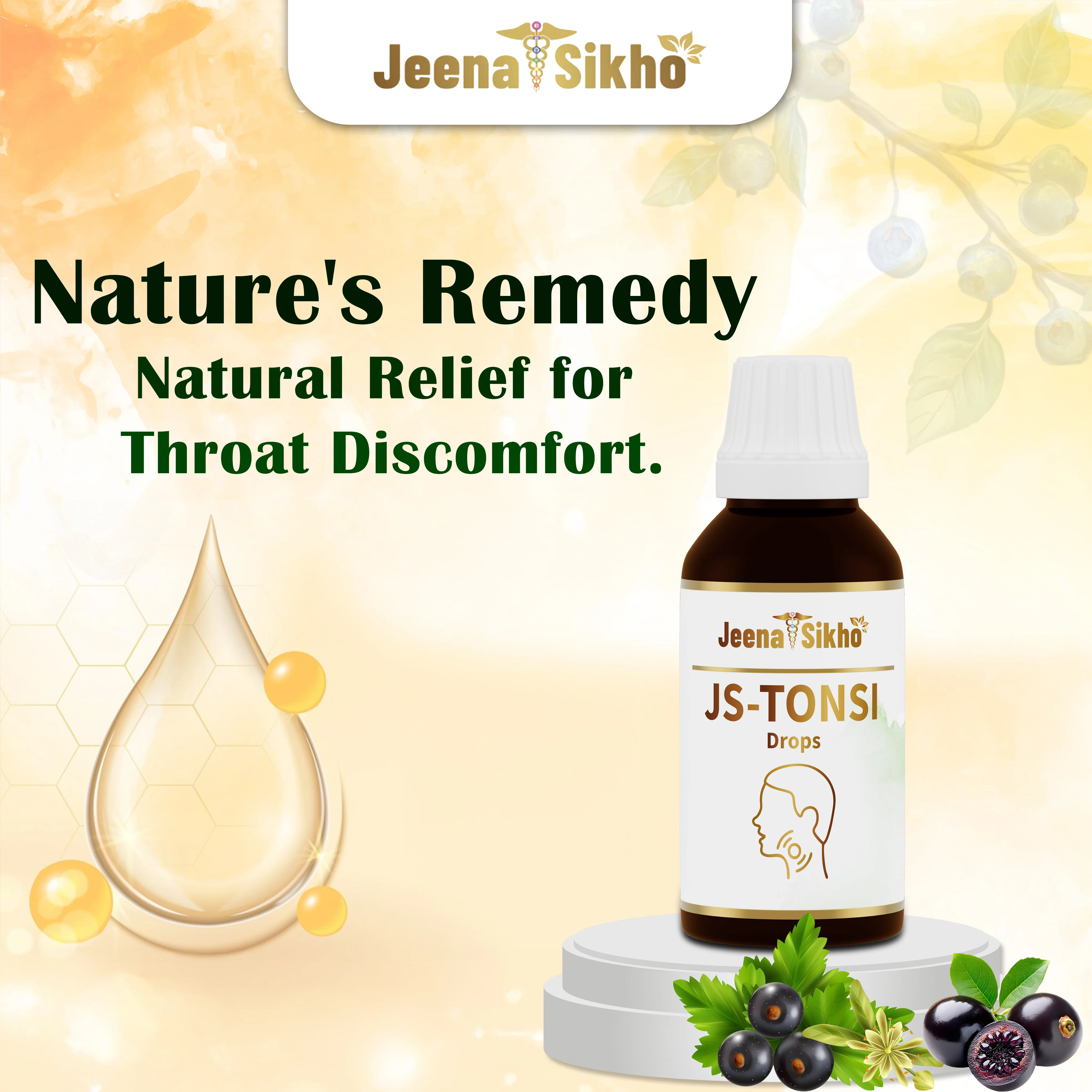 JS Tonsi Drop | Ayurvedic Tonsil, Throat & Immunity Support