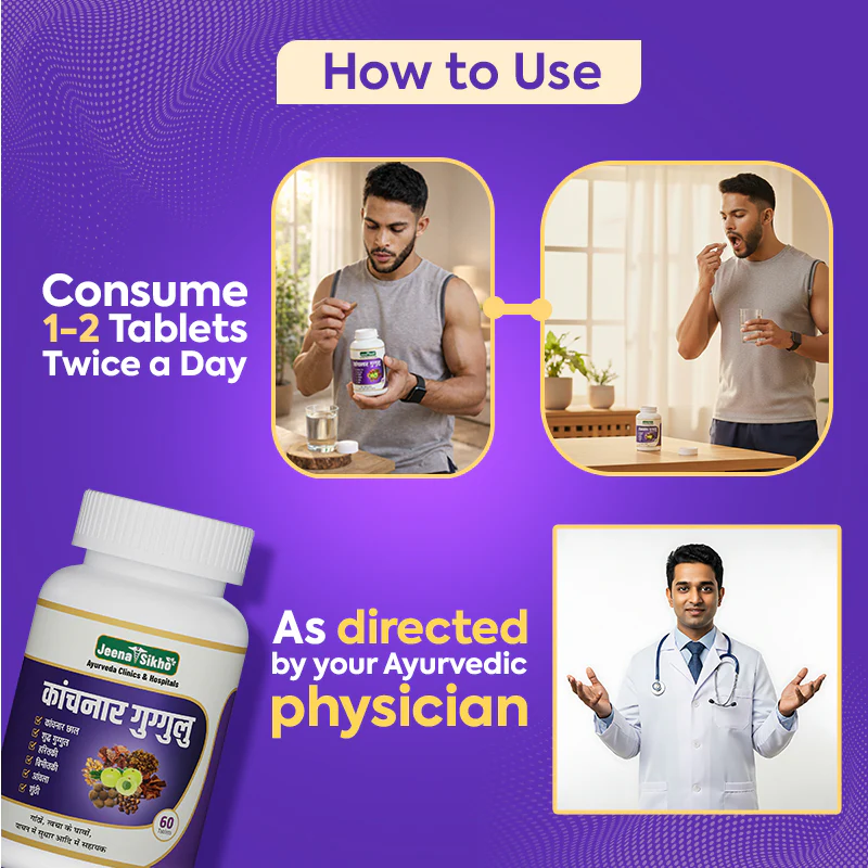 Kanchnar Guggulu Vata Balance Tablets | Ayurvedic Digestion, Gut Health & Energy - Image 5