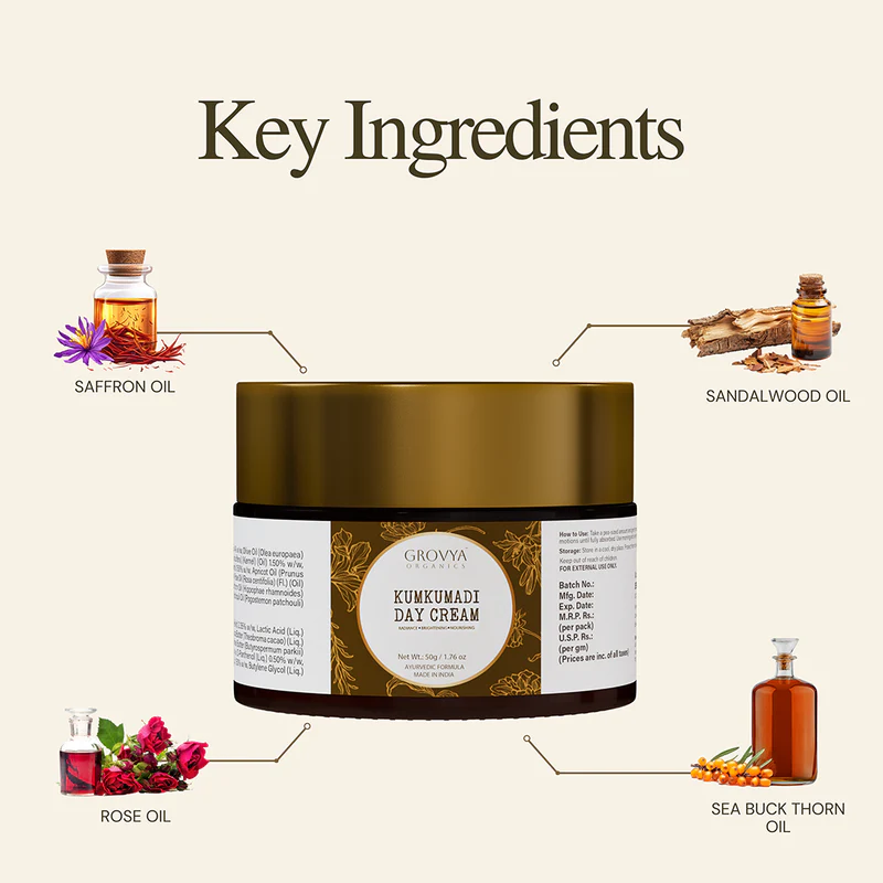 KUMKUMADI DAY CREAM | For Pigmentation & Dark Spots | Dark Spot Corrector Face Cream - Image 3
