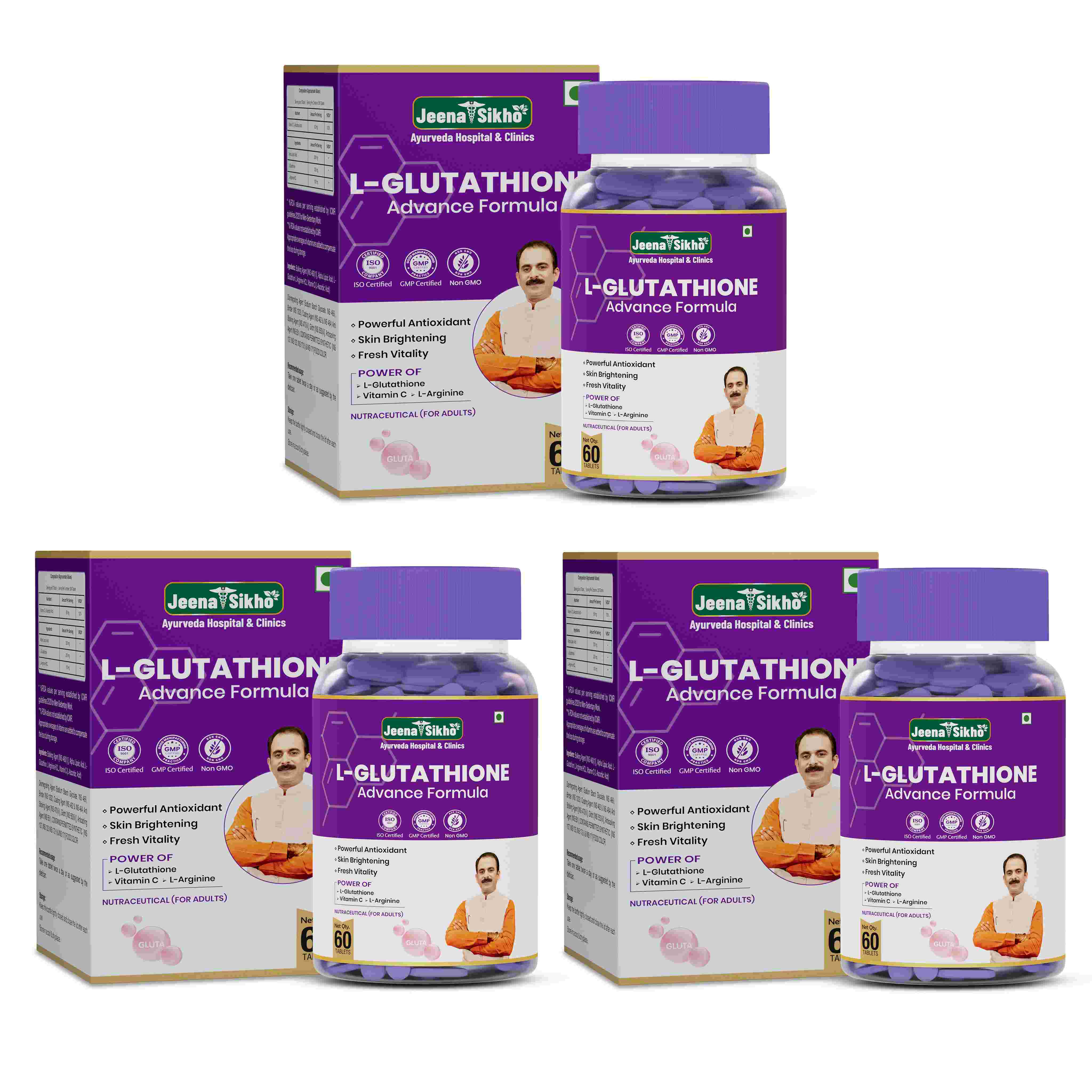 L-Glutathione Tablets | Skin Glow, Radiance & Detox Support with Vitamin C & L-Arginine - Image 10