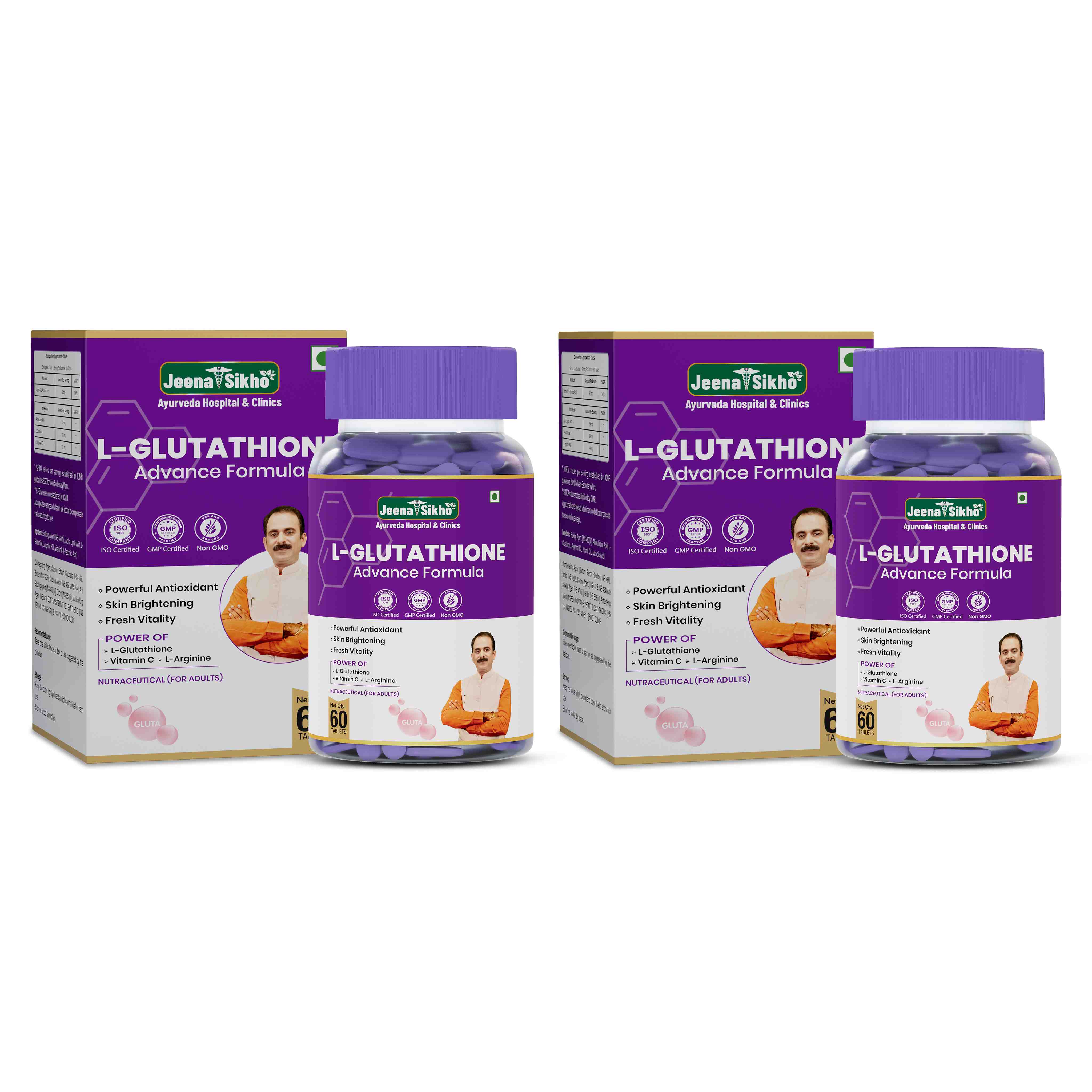 L-Glutathione Tablets | Skin Glow, Radiance & Detox Support with Vitamin C & L-Arginine - Image 9