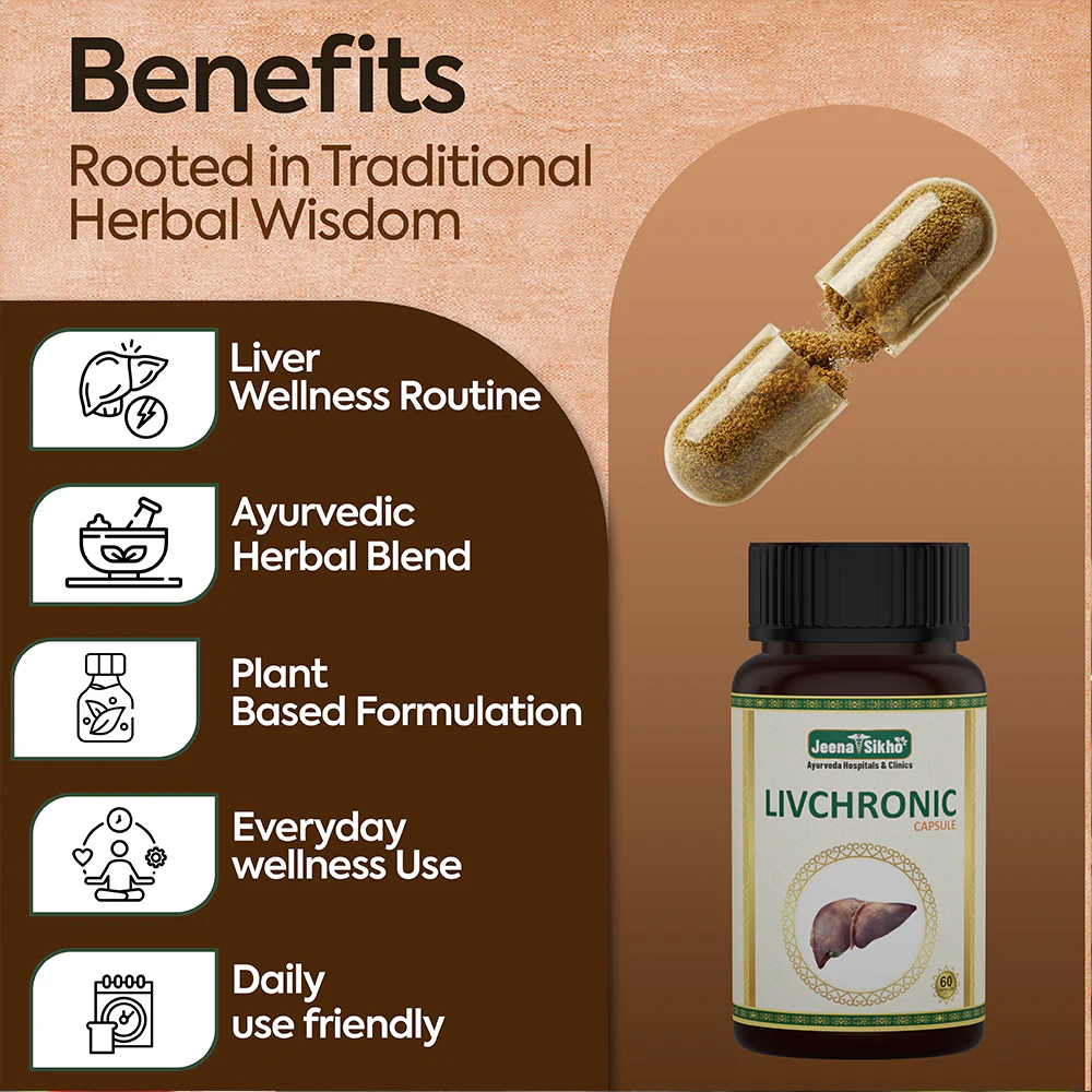 Livchronic Capsules | Ayurvedic Liver Support for Digestion, Metabolism & Detox Balance - Image 3