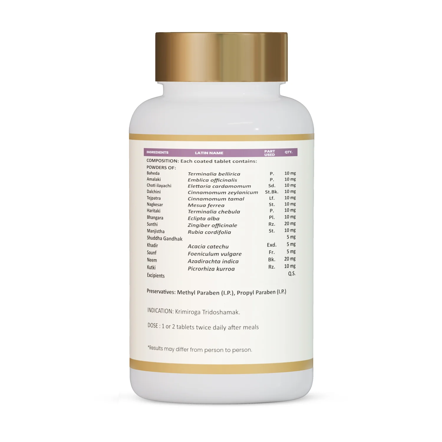 Maha Charam Vati | Ayurvedic Tablets for Skin Care, Itching, Allergies | For Dry skin Patches | Healthy Skin Balance - Image 7