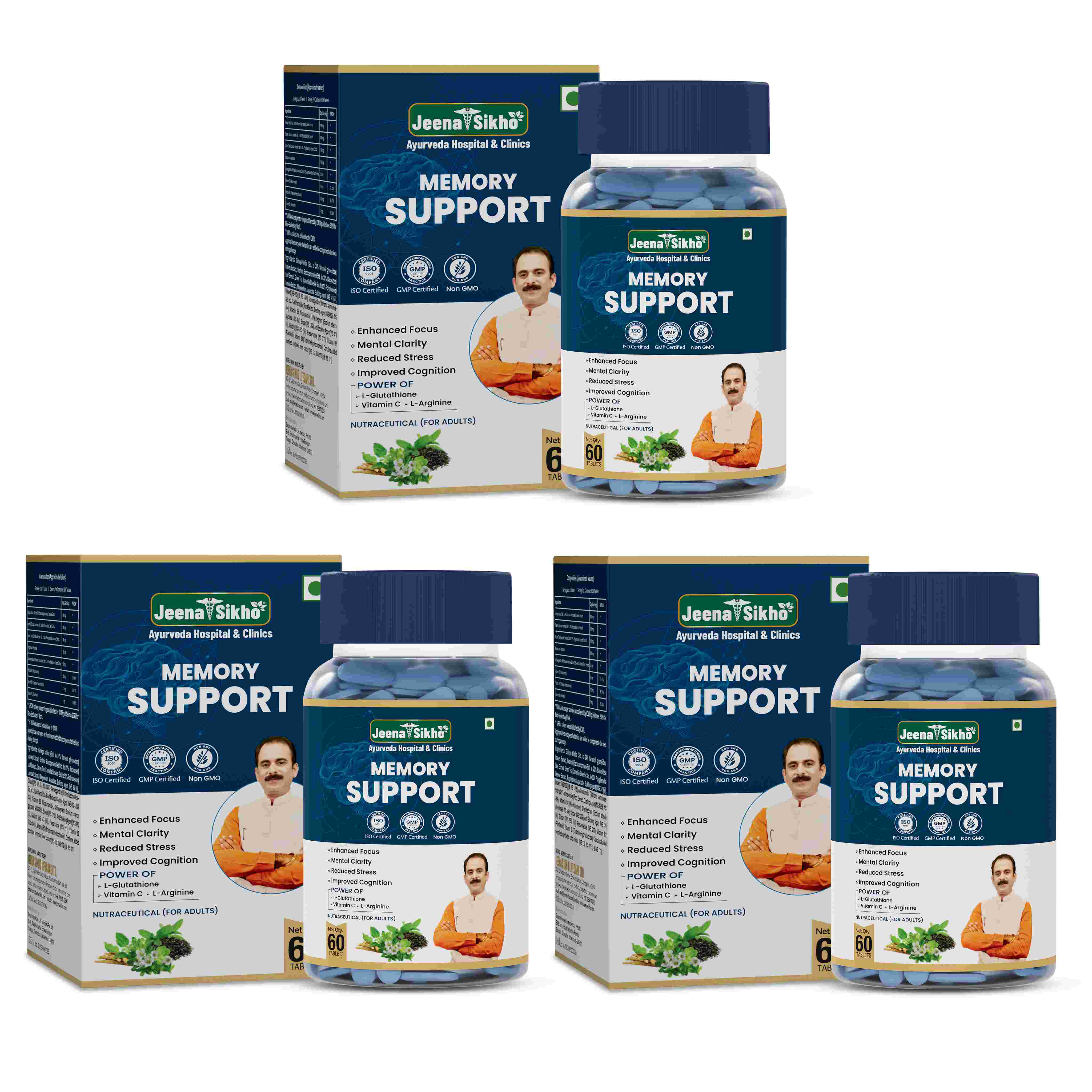 Memory Support Tablets | Improves Concentration, Brain Sharpness & Stress Support - Image 10
