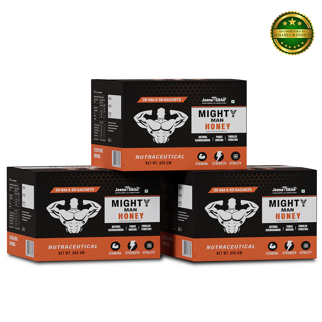 Mighty Man Honey Sachets | Ayurvedic Nutraceutical for Stamina, Strength & Vitality Support - Image 11
