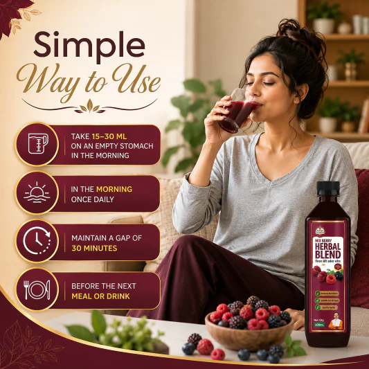 Mix Berry Herbal Blend Juice | Antioxidant Support for Immunity, Energy & Skin Wellness - Image 5