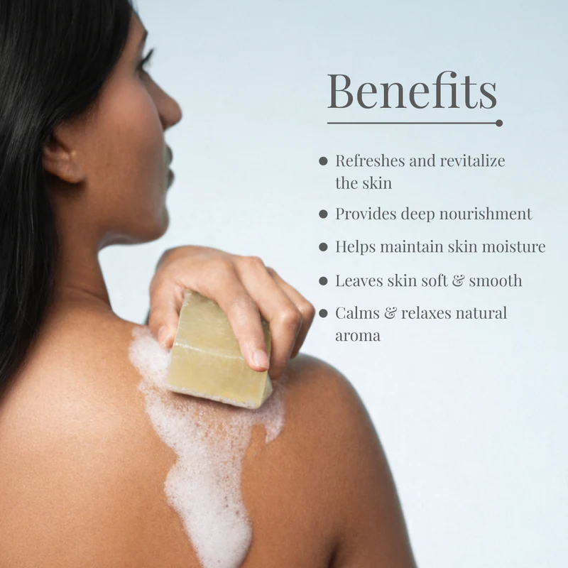 Mogra Floral Handmade Bar | Luxury Ayurvedic Floral Soap with Jasmine & Almond Oil - Image 4