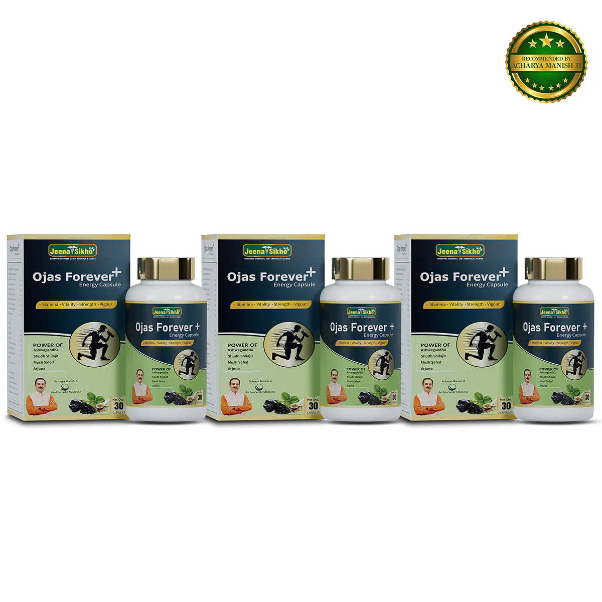 Ojas Forever+ Energy Capsule | Ayurvedic Capsules for Energy, Stamina & Strength - Image 9