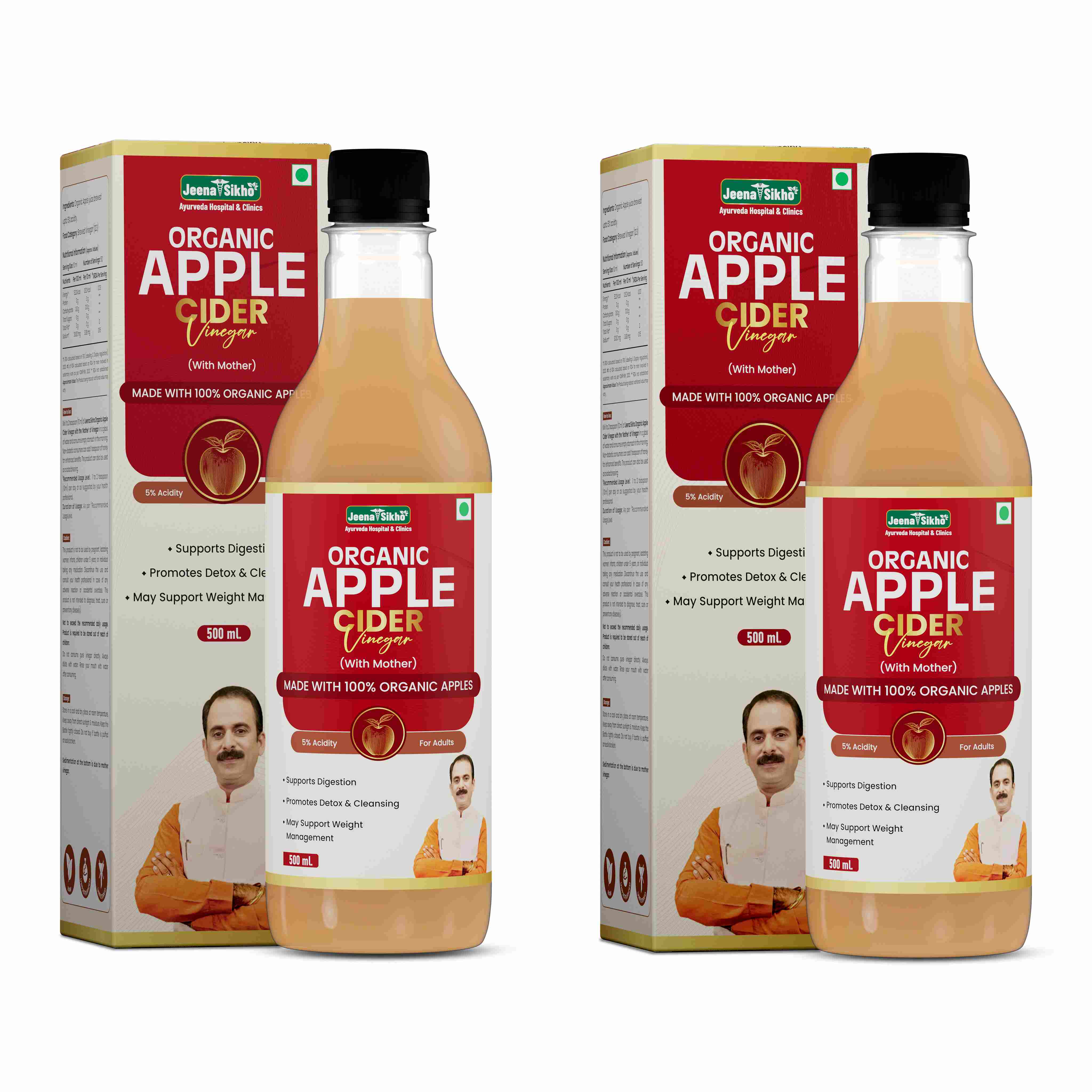 Organic Apple Cider Vinegar | Raw & Unfiltered ACV for Detox, Weight Management, Digestion & Immunity - Image 10