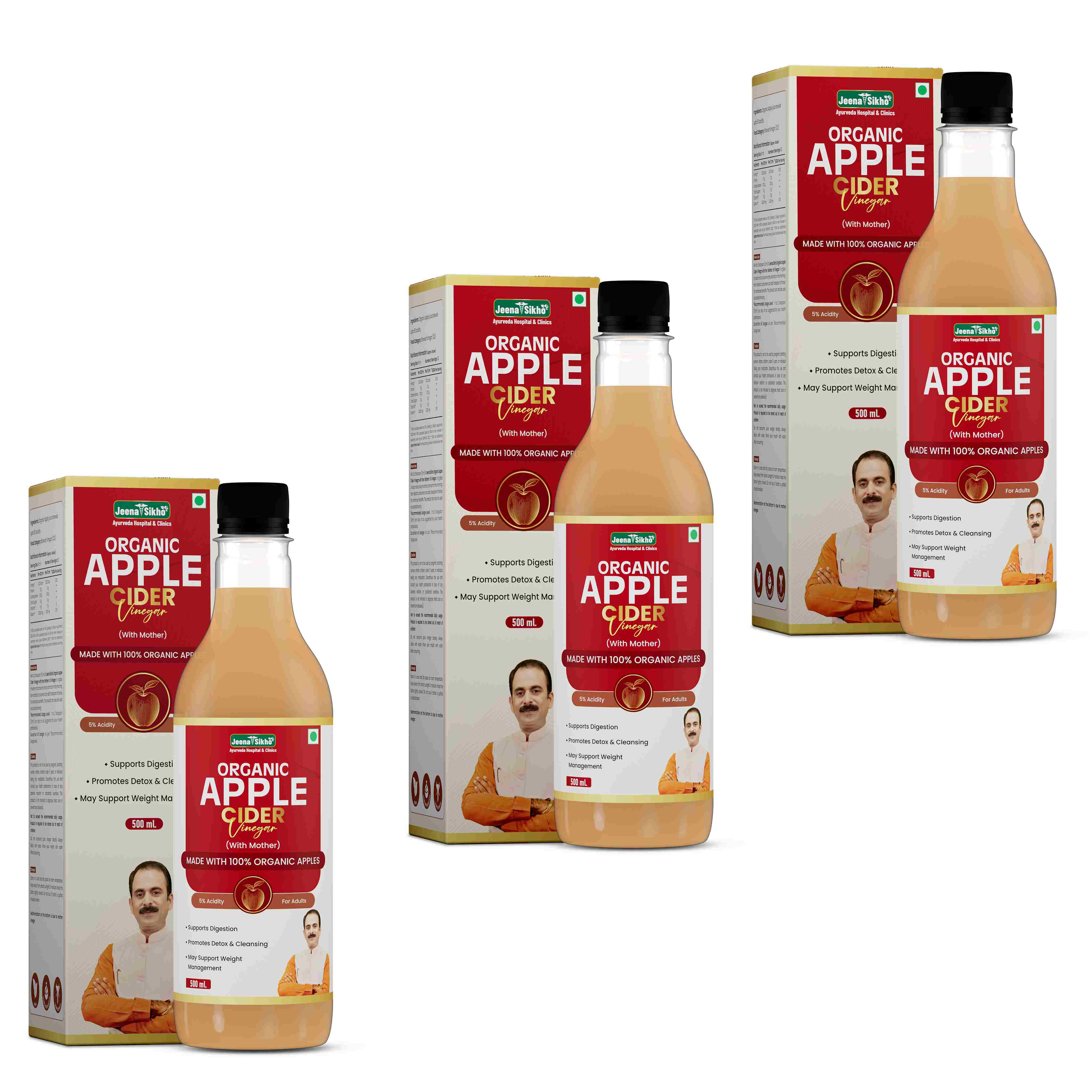 Organic Apple Cider Vinegar | Raw & Unfiltered ACV for Detox, Weight Management, Digestion & Immunity - Image 11