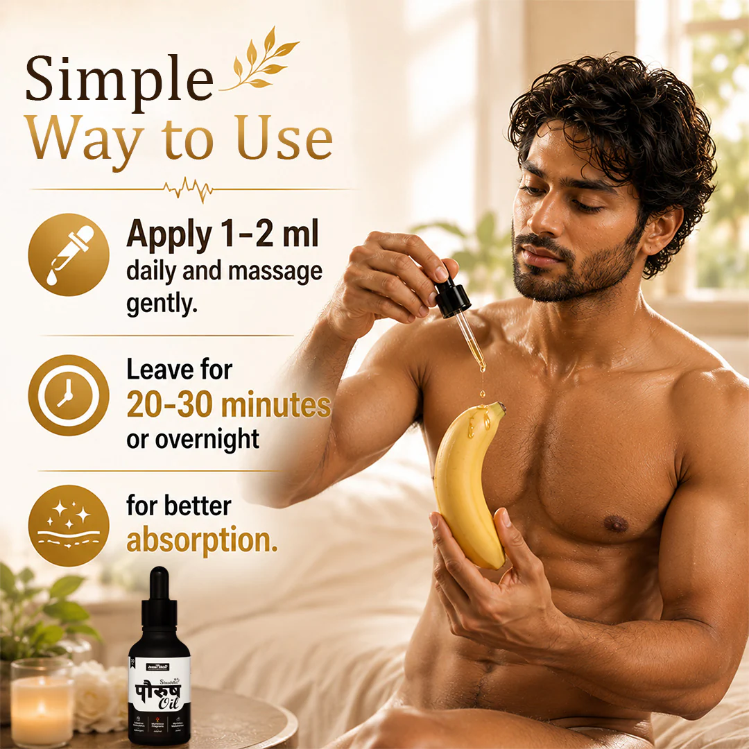 Paurush Oil | Ayurvedic Men’s Stamina, Strength & Vitality - Image 4