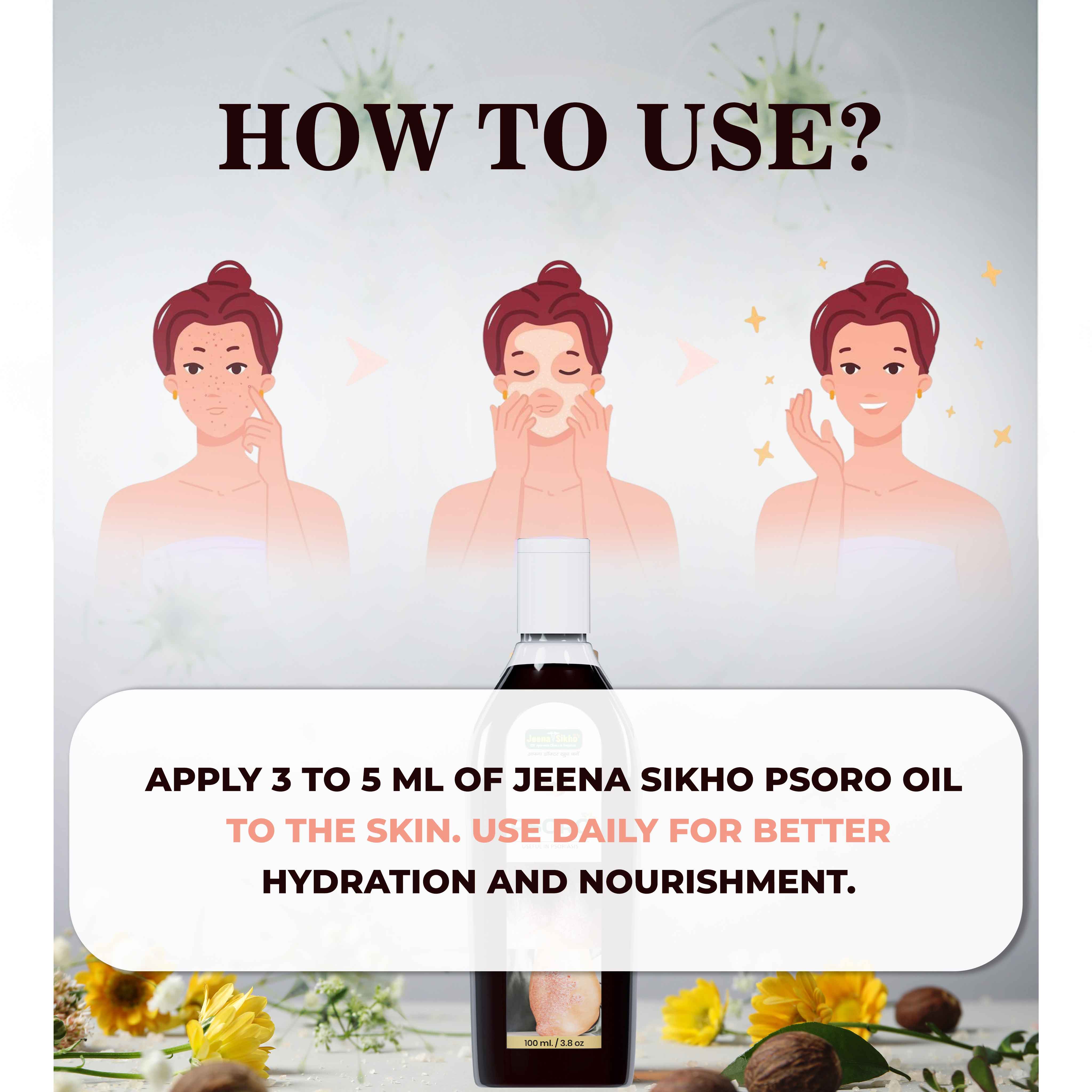 Psoro Oil | Ayurvedic Psoriasis Care Oil for Itching, Scaling & Dry Skin - Image 4