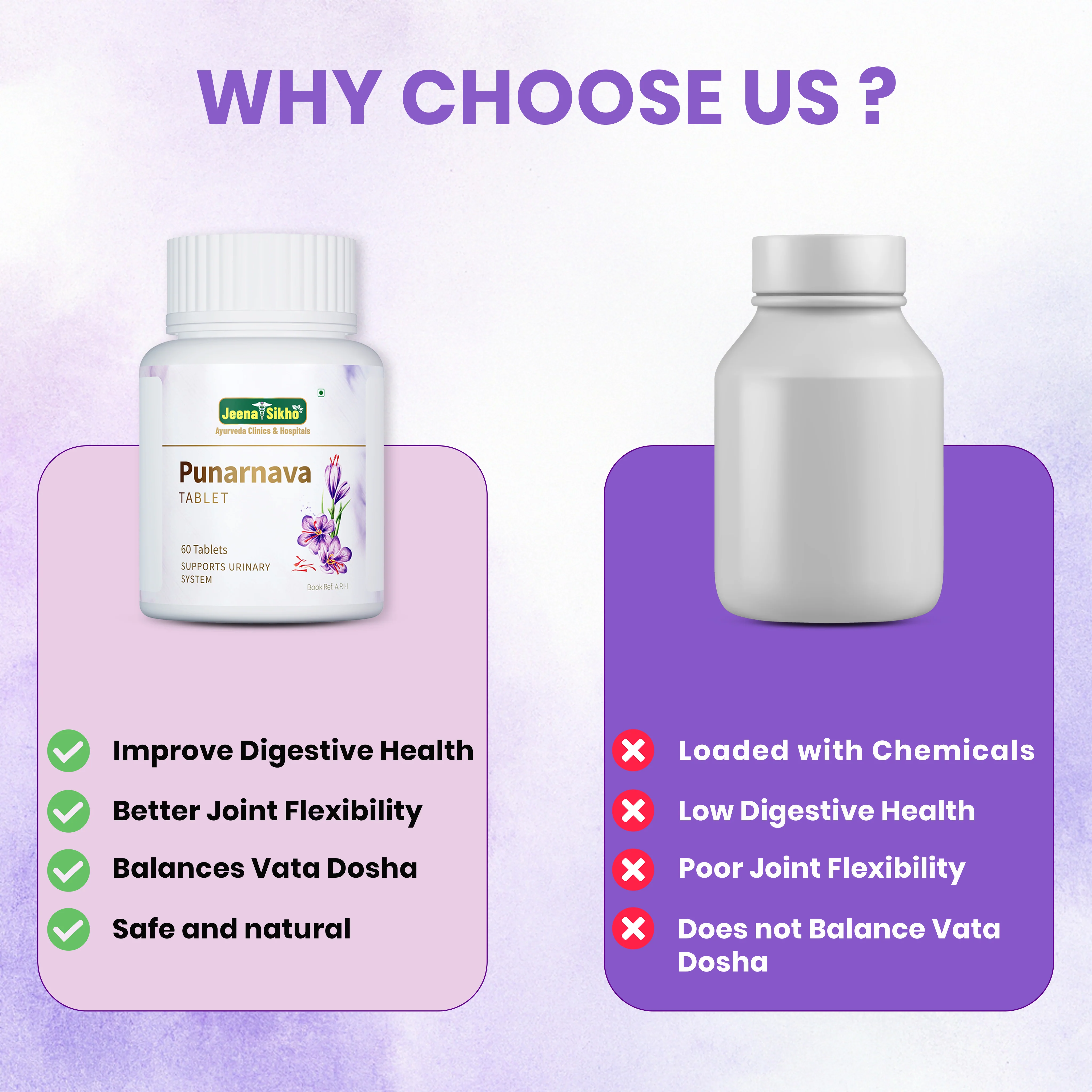 Punarnava Tablets | Kidney–Liver Support, Swelling Care, Joint Flexibility, Digestion & Vata Balance - Image 5