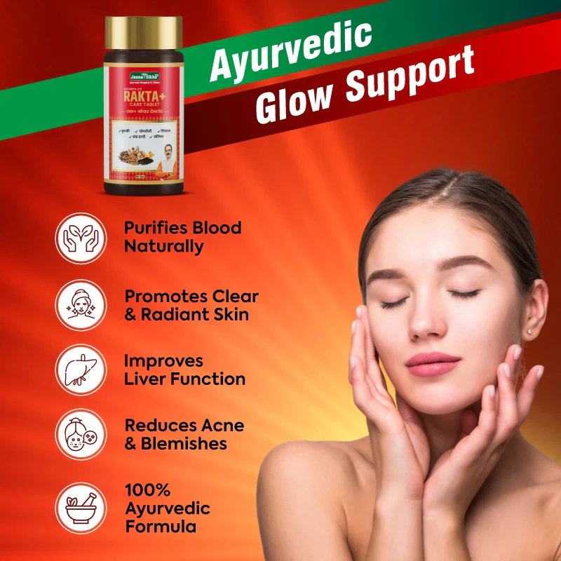 Rakta+ Care Tablets – Ayurvedic support for Blood Purification, Clear Skin & Liver Detox - Image 3