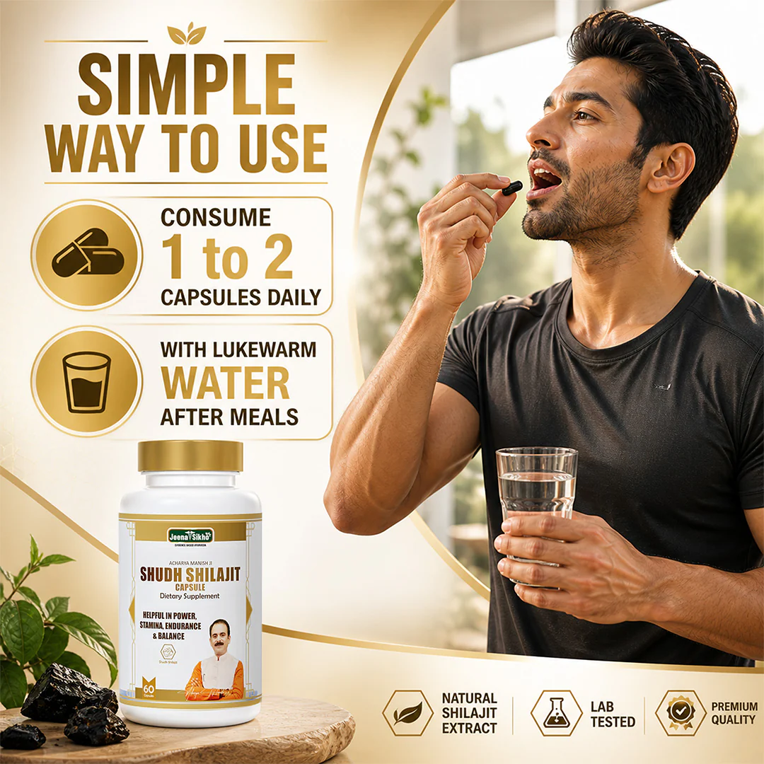 Shudh Shilajit Capsules | Ayurvedic Energy & Stamina Support Supplement for Men and Women | For Strength, Endurance & Daily Balance - Image 5