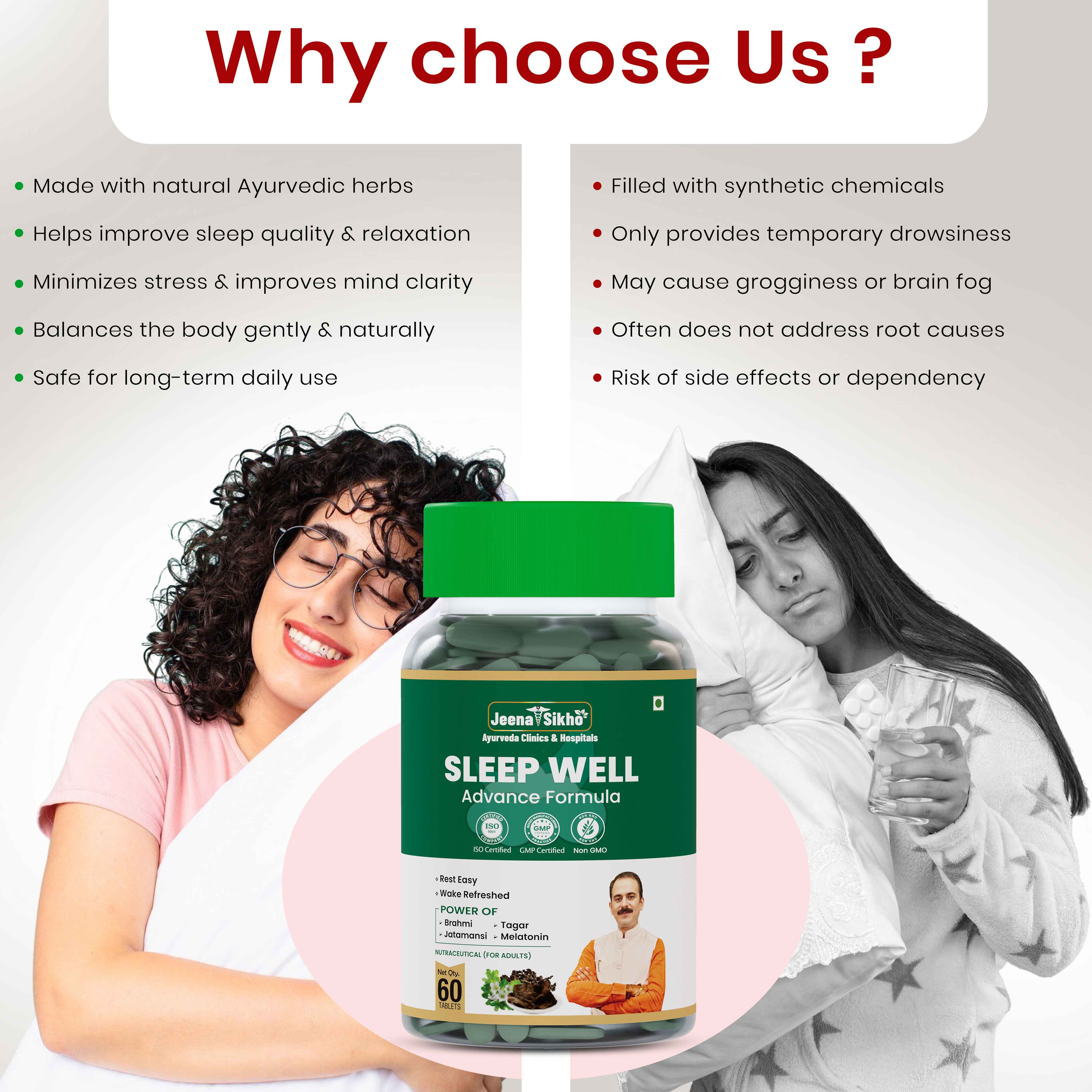 Sleep Well | Ayurvedic Herbal Tablets for Stress Support & Deep Sleep - Image 6