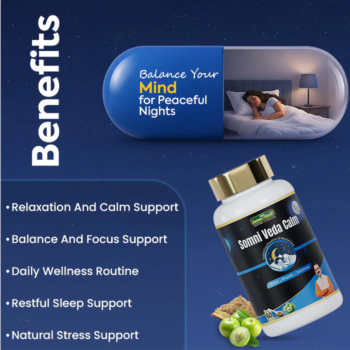 Somni Veda Calm Capsules | Herbal Relaxation & Sleep Support - Image 3
