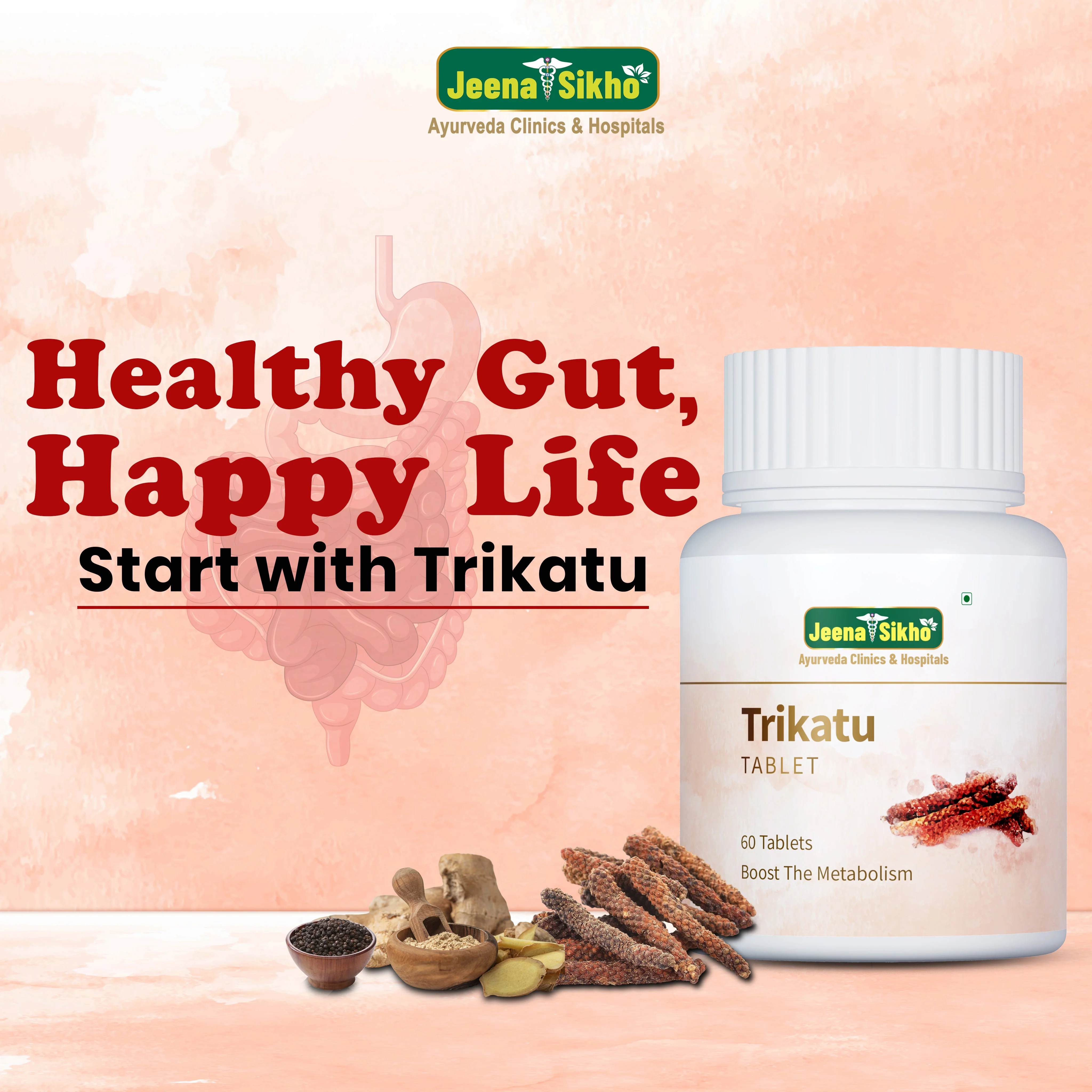 Trikatu Tablets | Digestive Wellness & Gut Health Booster